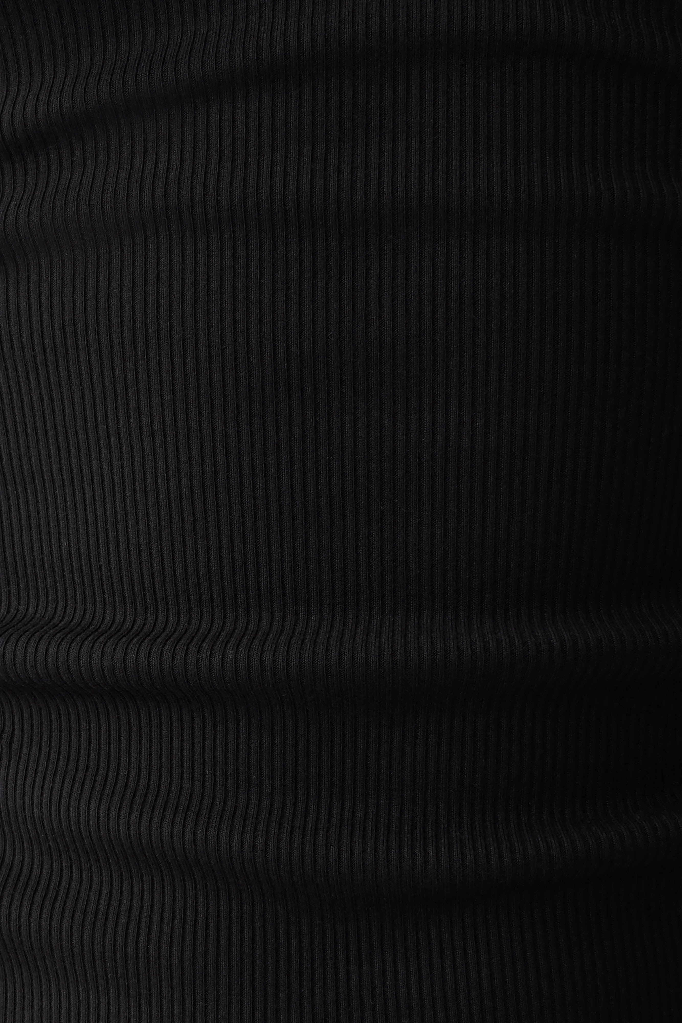 Actress Ribbed Tank - Black - Image 6