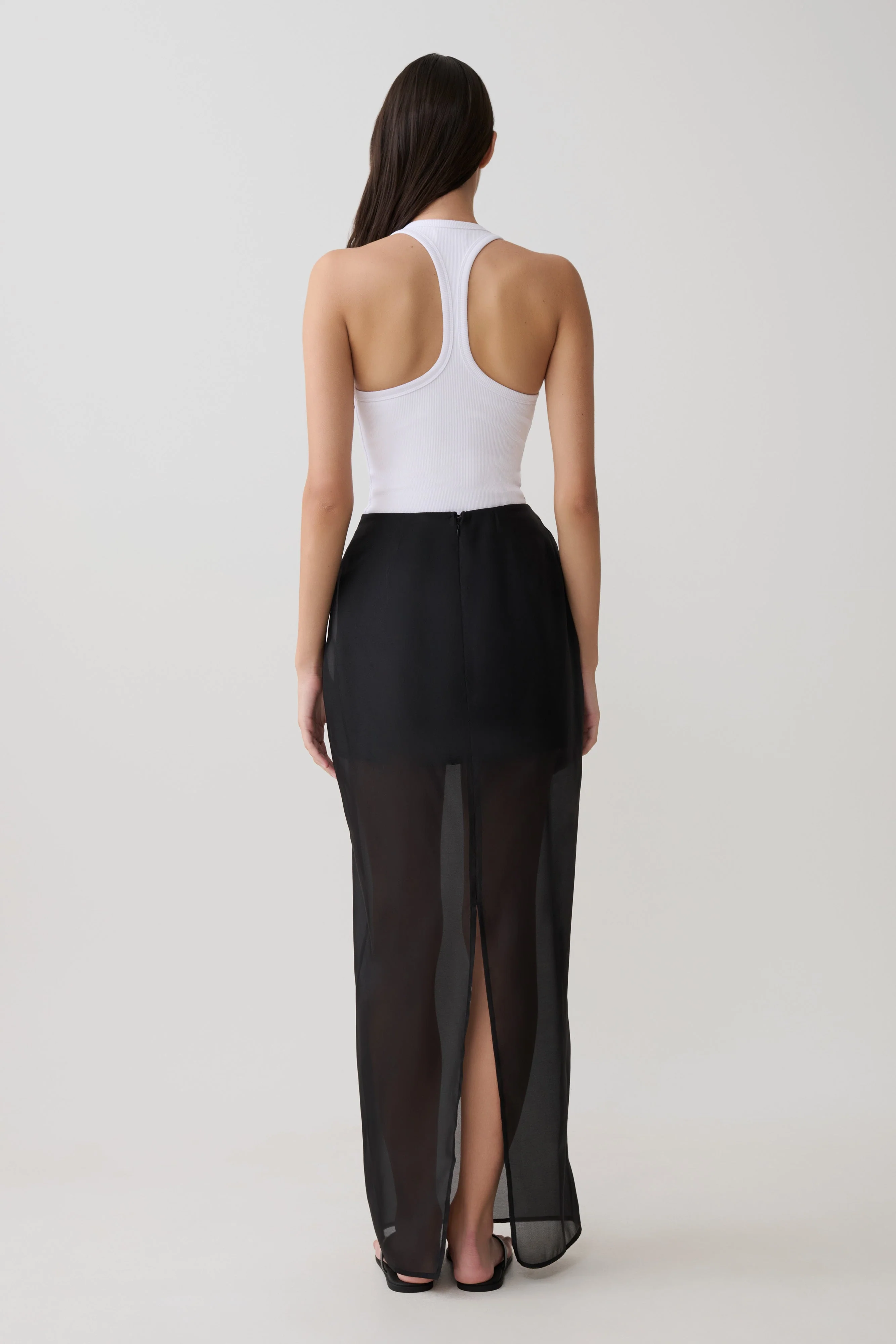 Actress Ribbed Tank - White - Image 5