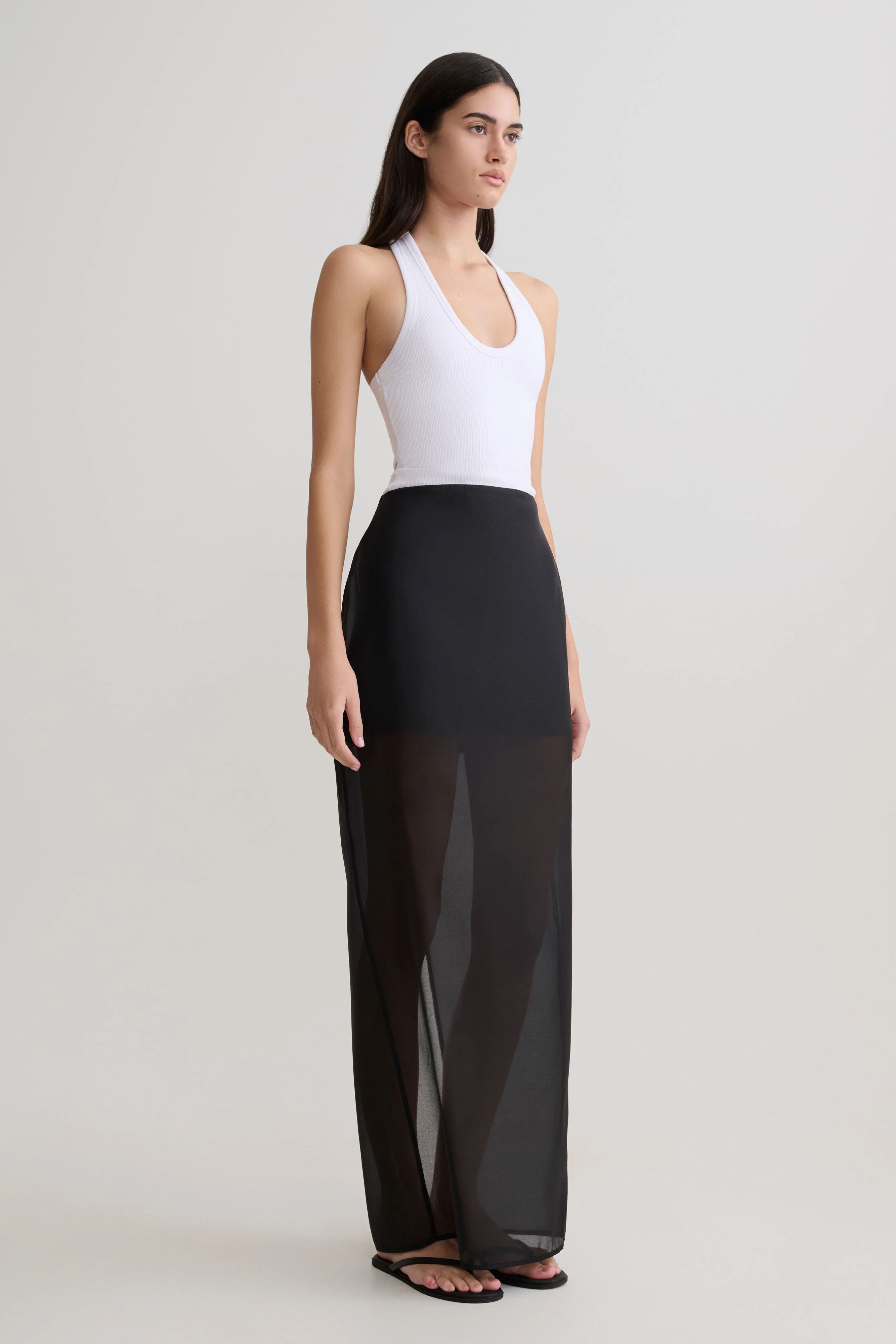Actress Ribbed Tank - White - Image 6