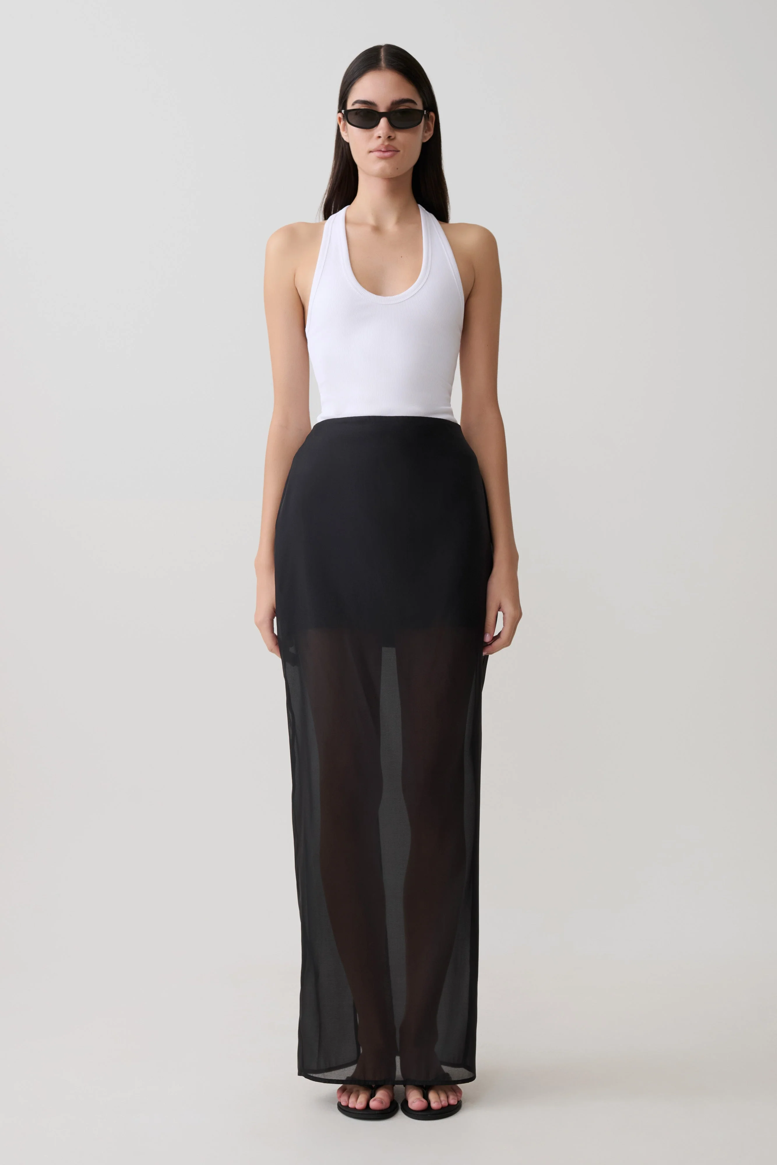 Actress Ribbed Tank - White - Image 7