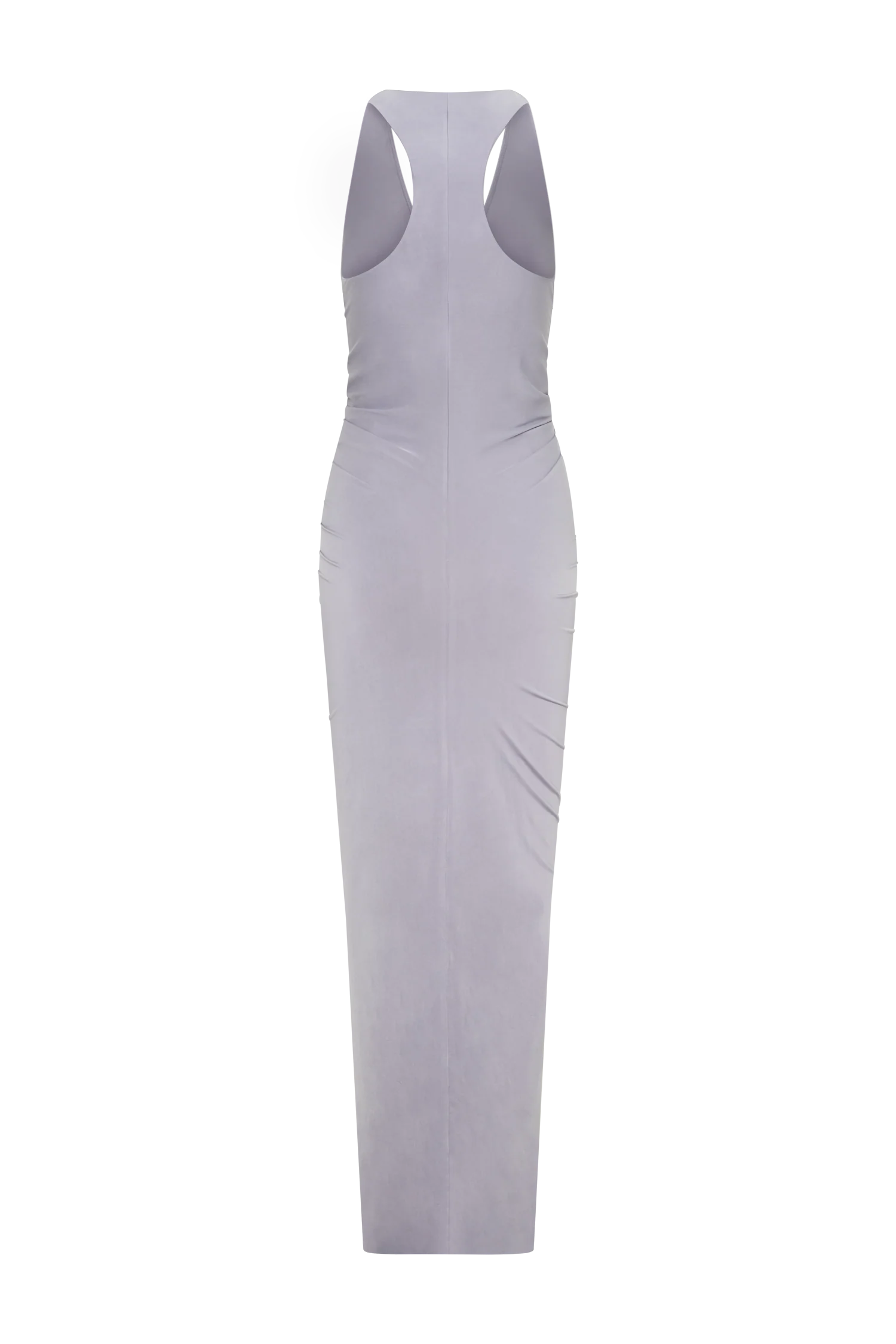 Alessandra Slinky Ruffle Maxi Dress - Grey - Image 8