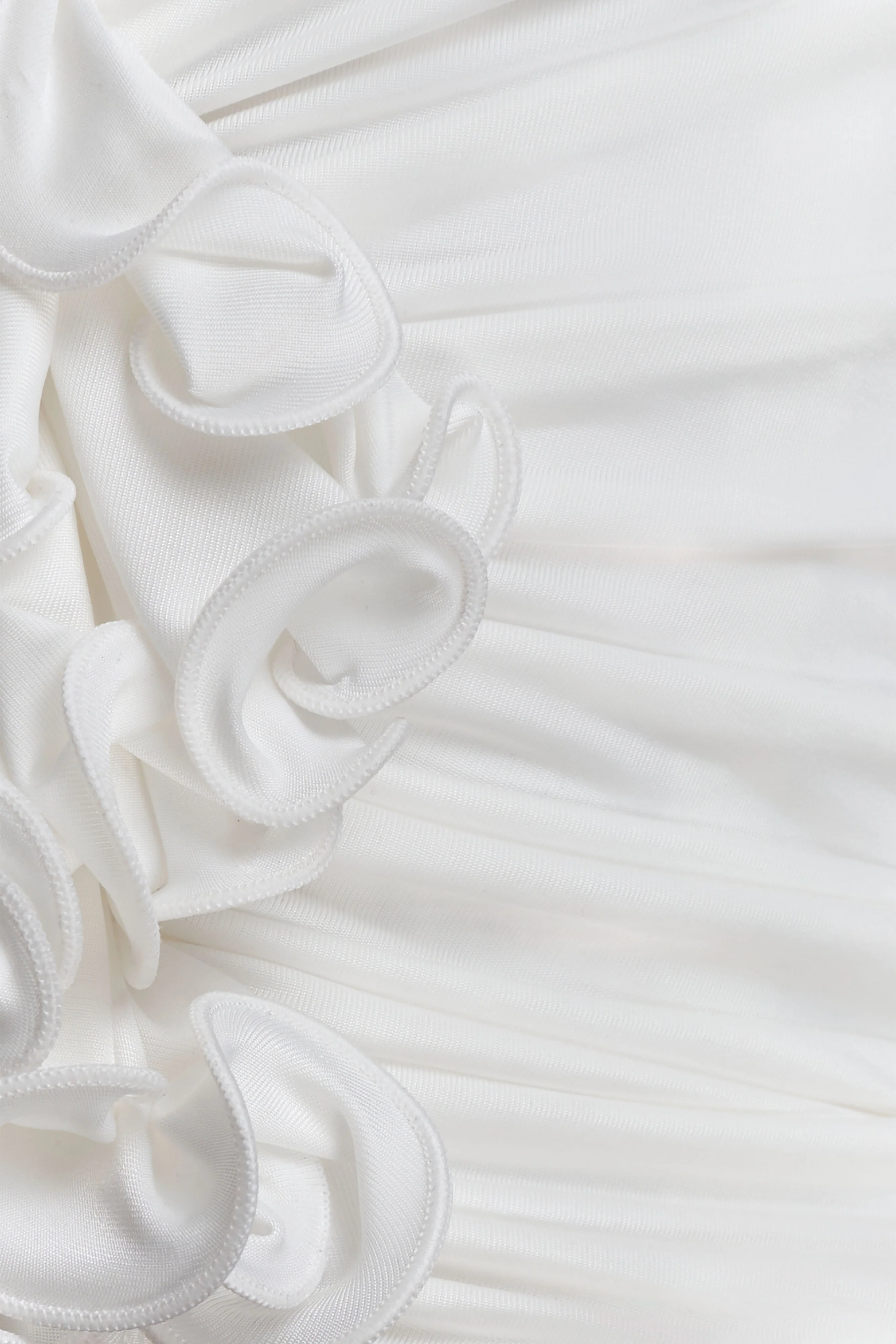 Alessandra Slinky Ruffle Top - Ivory - Image 5