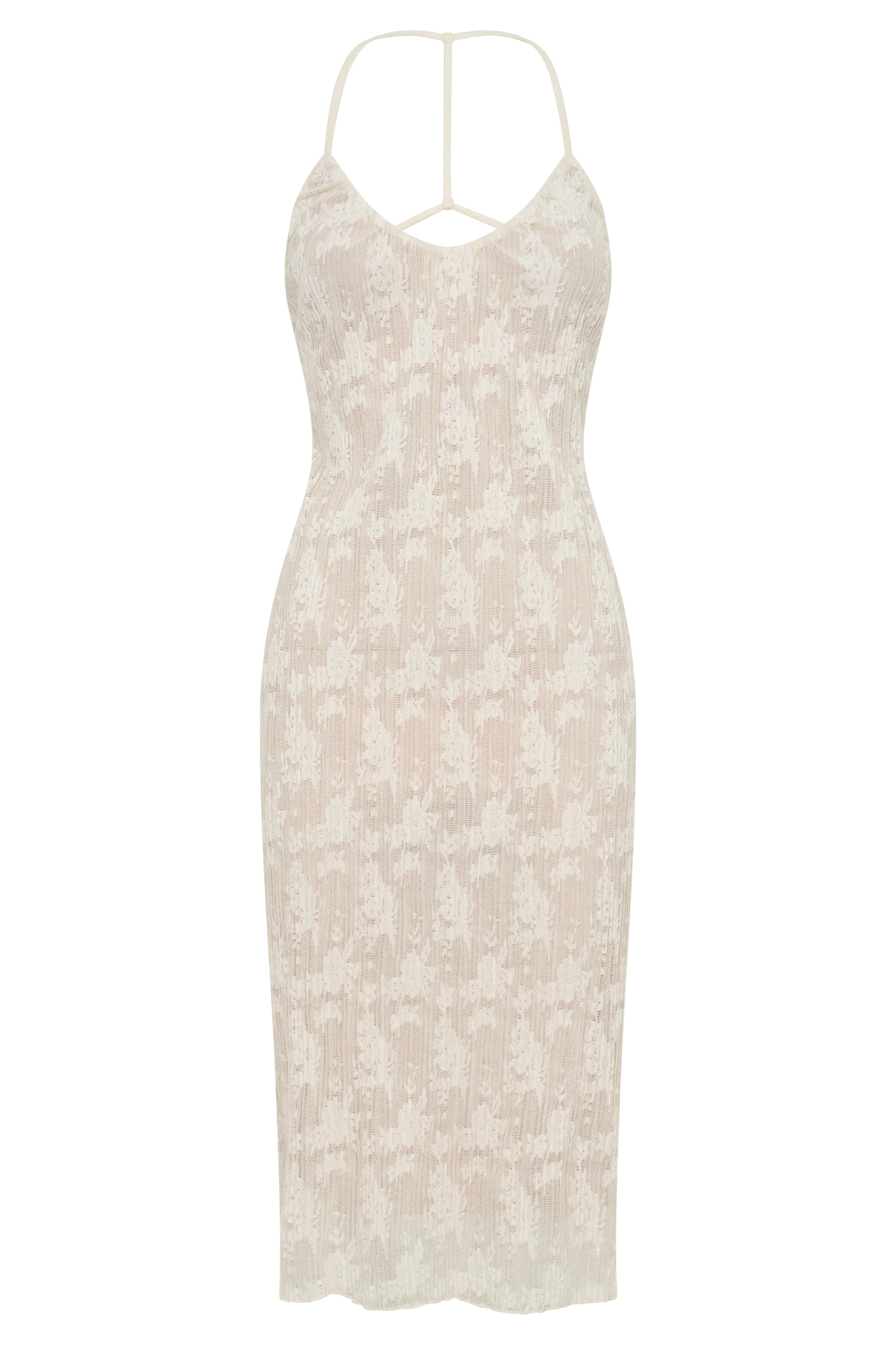 Ambrose Lace Midi Dress - Ivory - Image 9