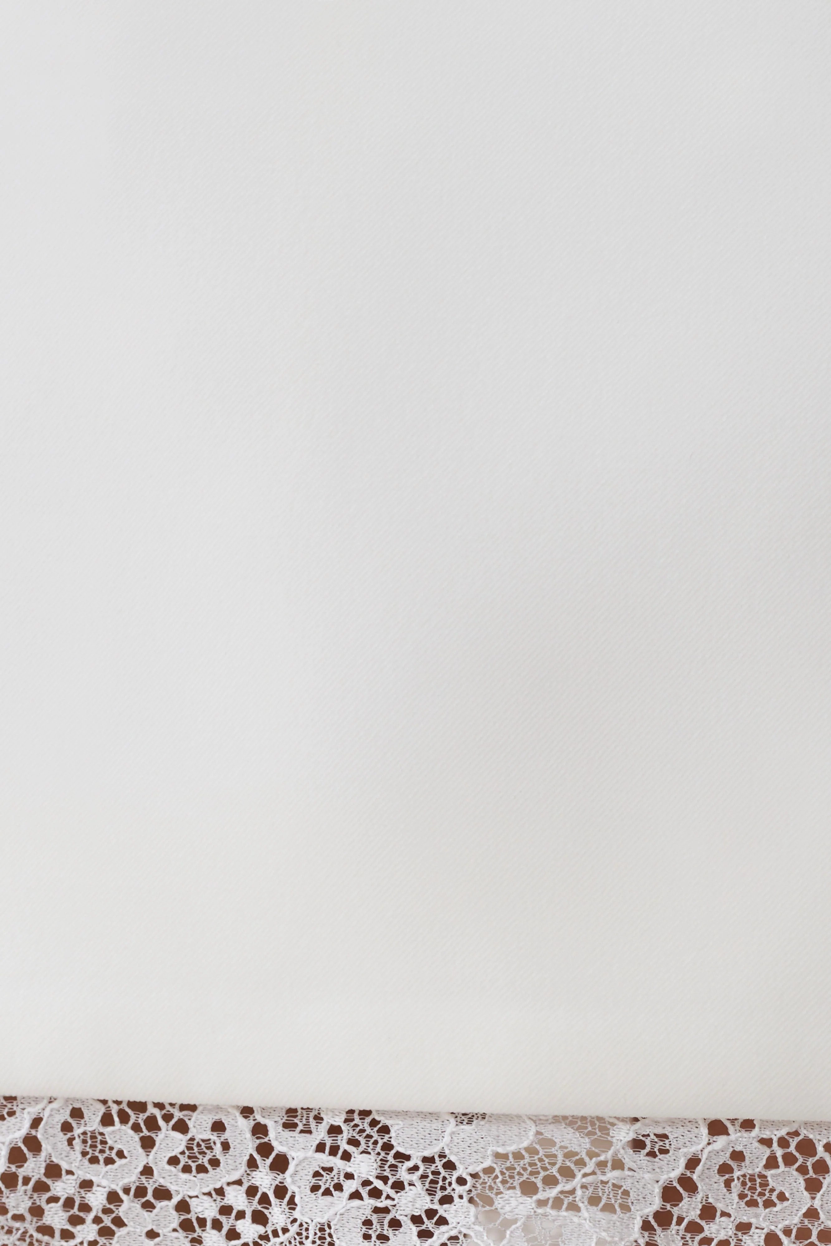 Ariella Suiting Mini Skirt With Lace - White - Image 9