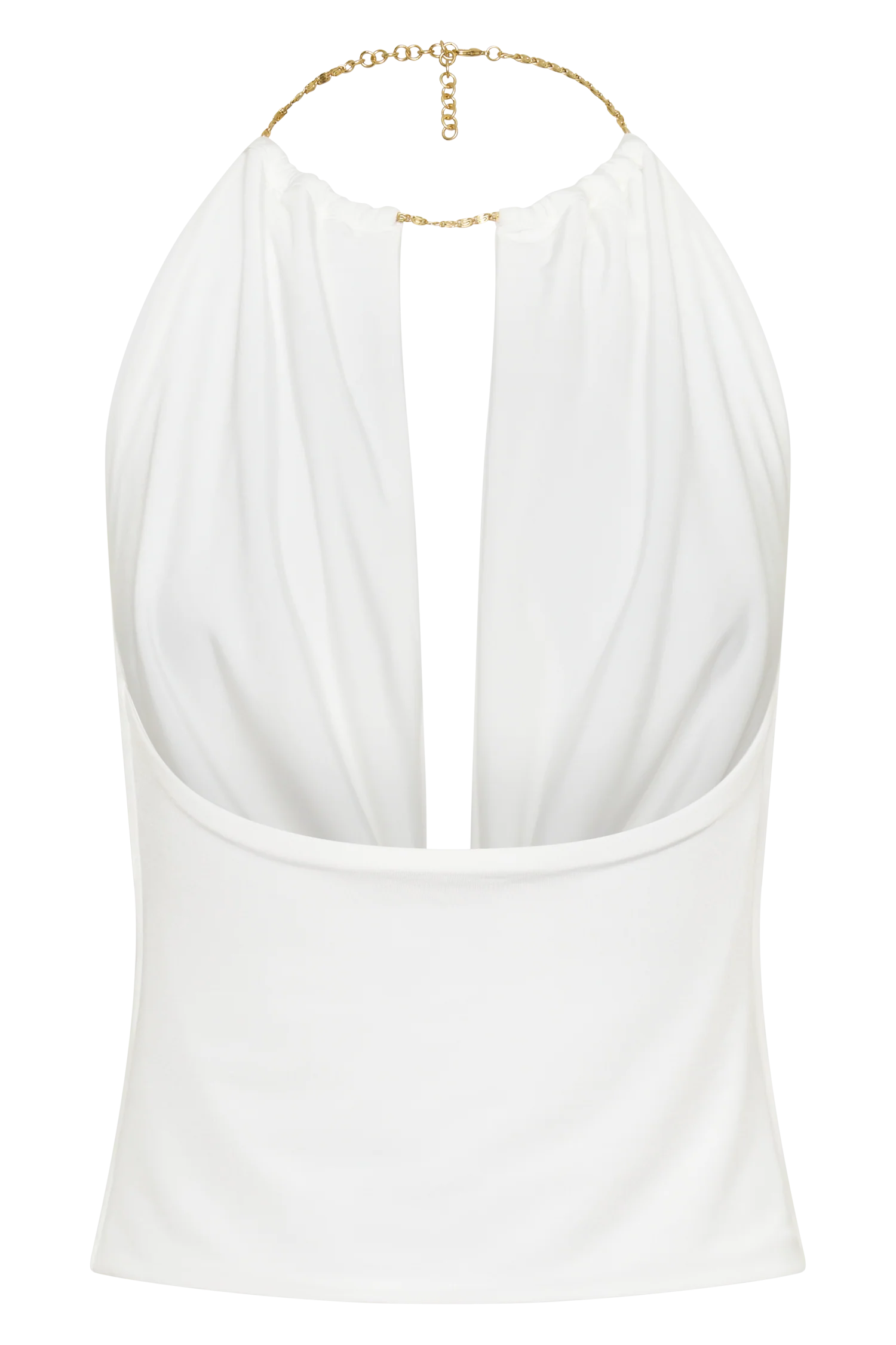 Banks Halter Neck Top With Hardware - White - Image 8