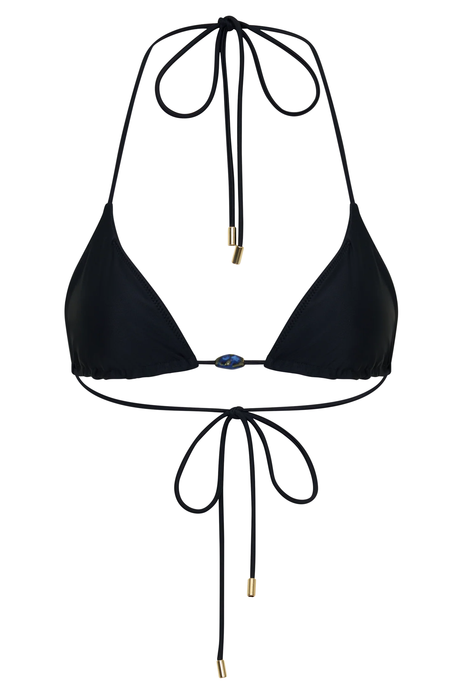 Blossom Classic Triangle Bikini Top - Black - Image 14