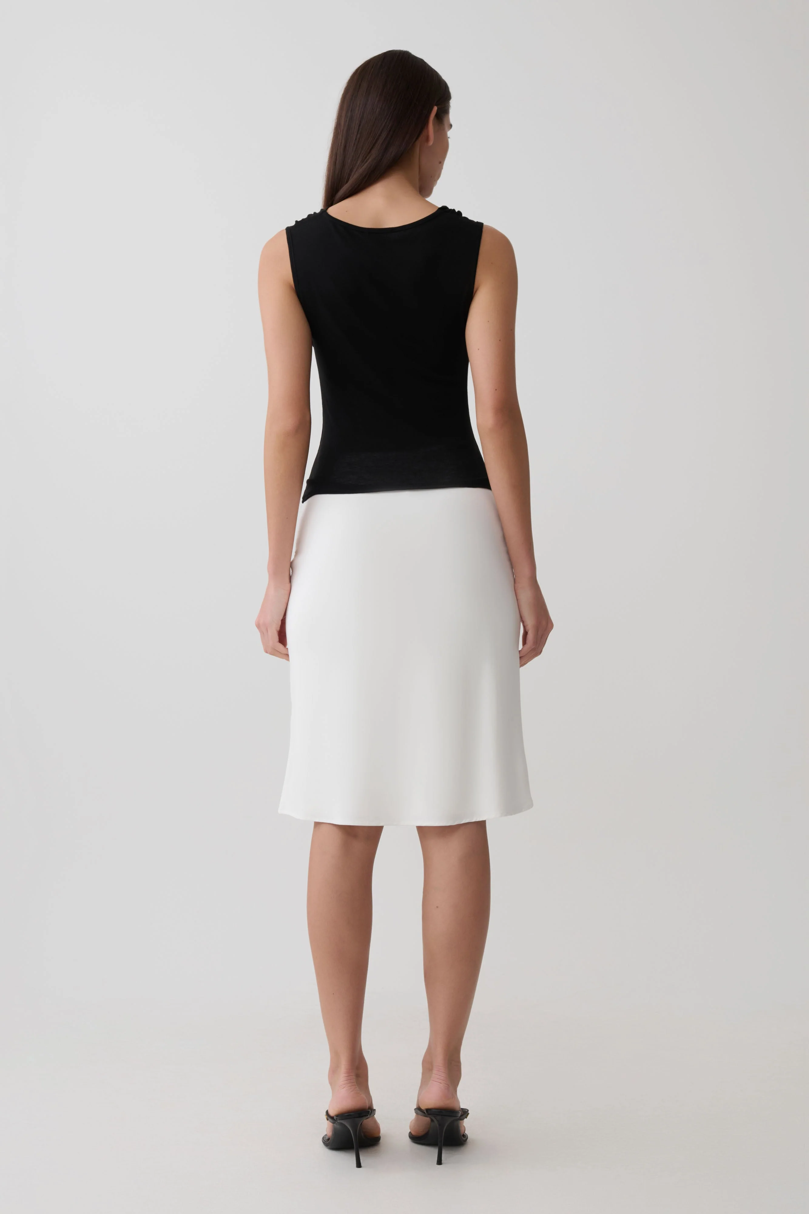 Ciaran Sleeveless Sheer Top - Black - Image 7