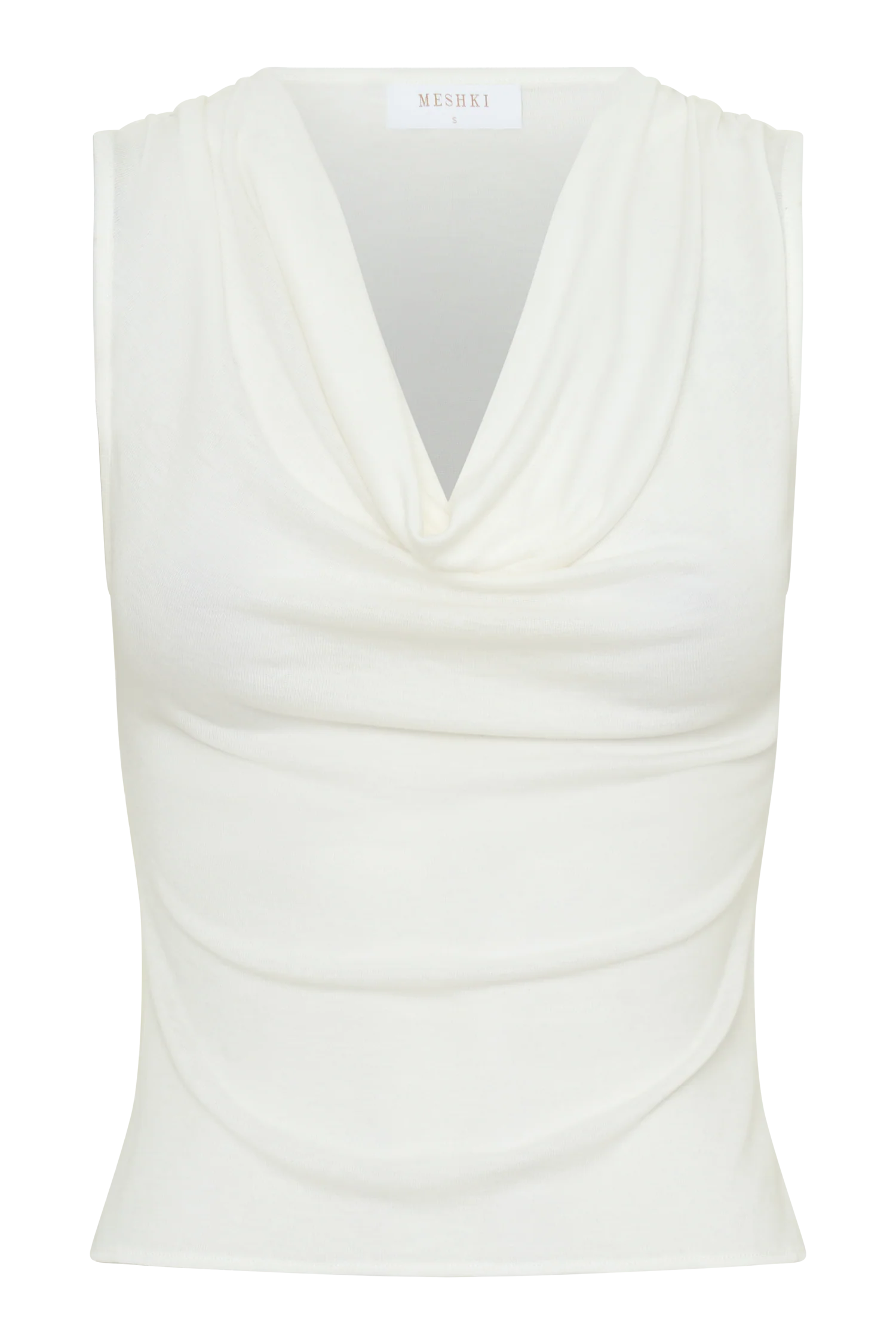 Ciaran Sleeveless Sheer Top - Ivory - Image 11