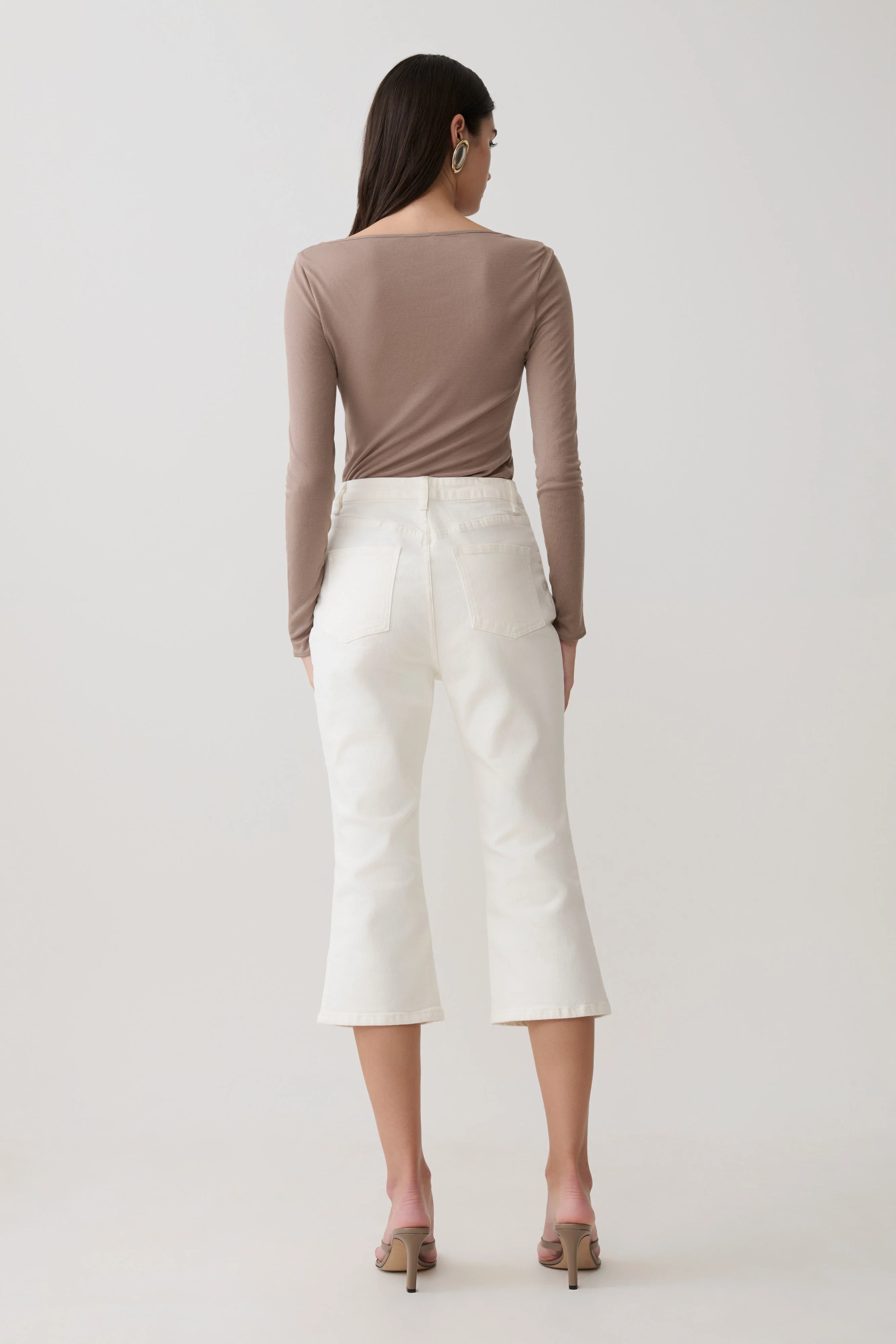 Coraline Long Sleeve Sheer Top - Neutral - Image 4