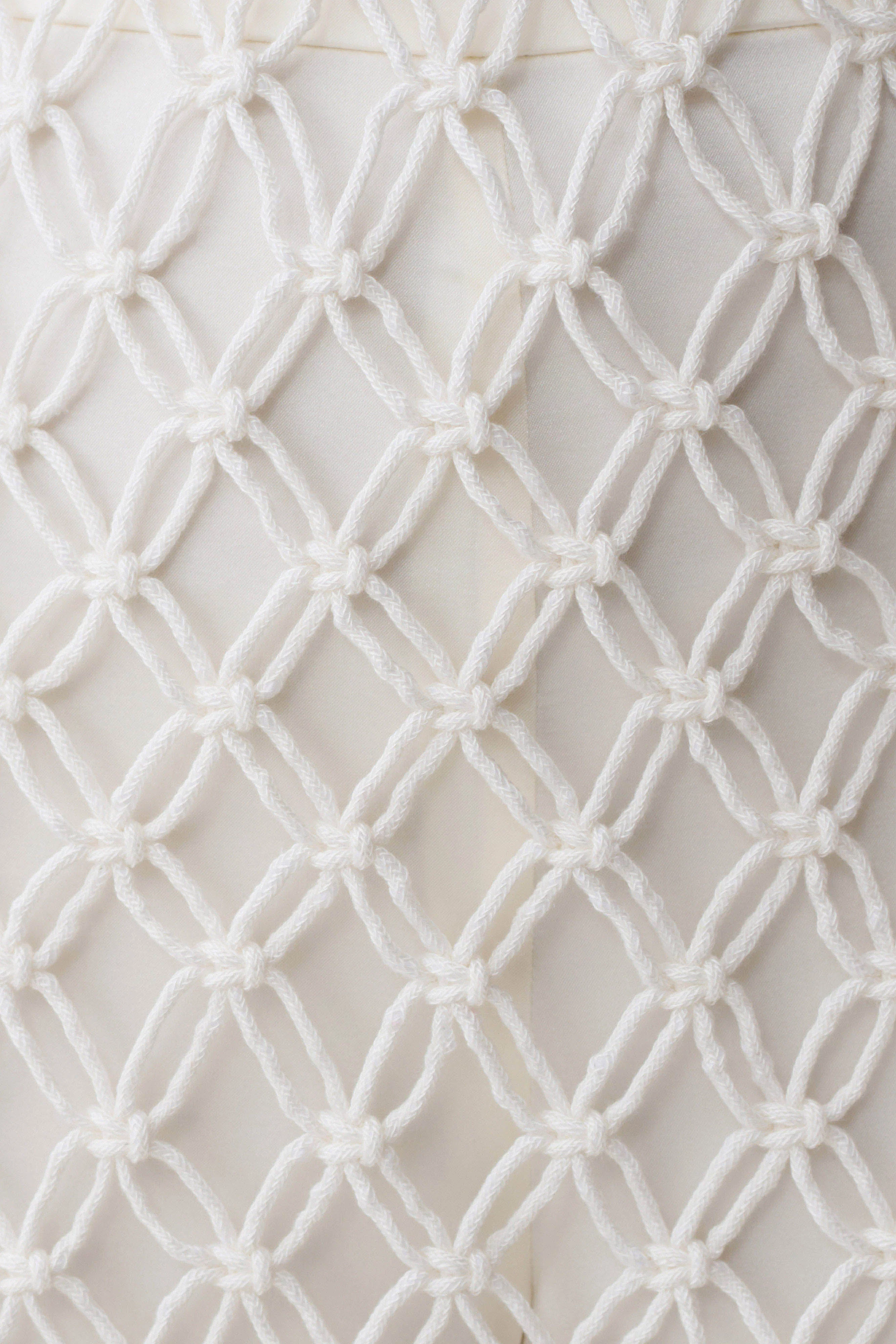 Devlin Macrame Tassel Mini Dress - Ivory - Image 9