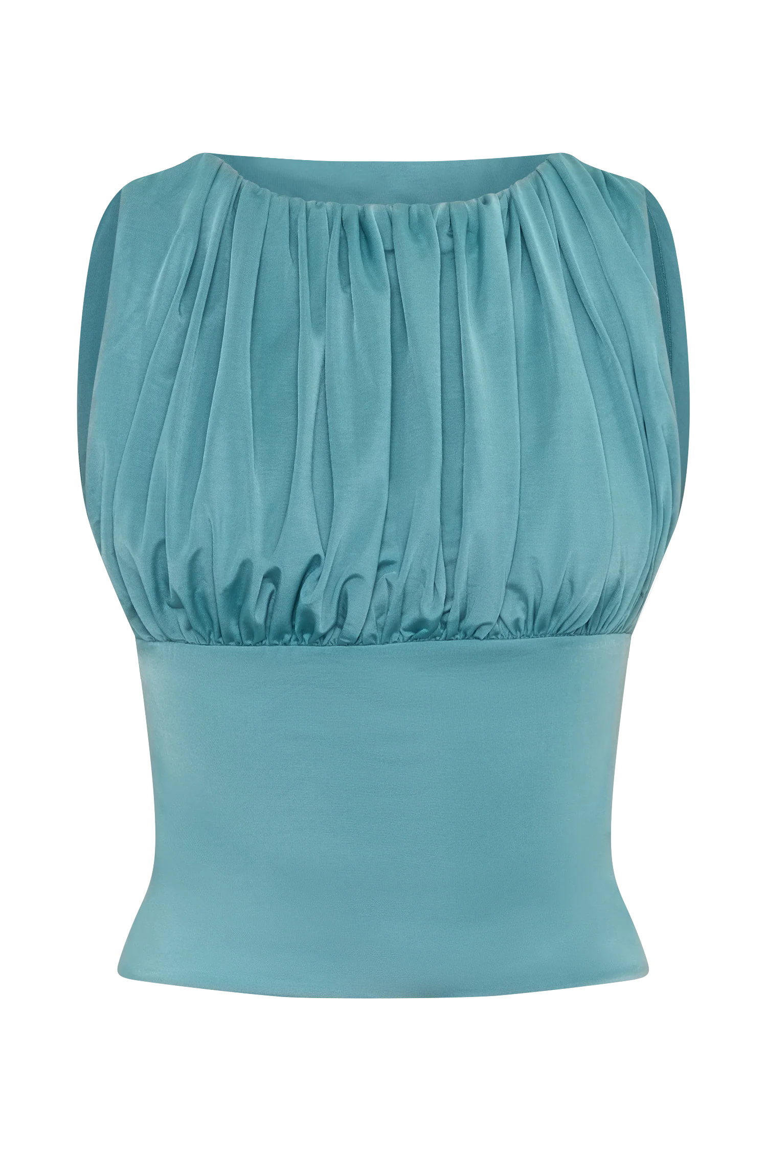 Erina Slinky Open Back Top - Teal - Image 9