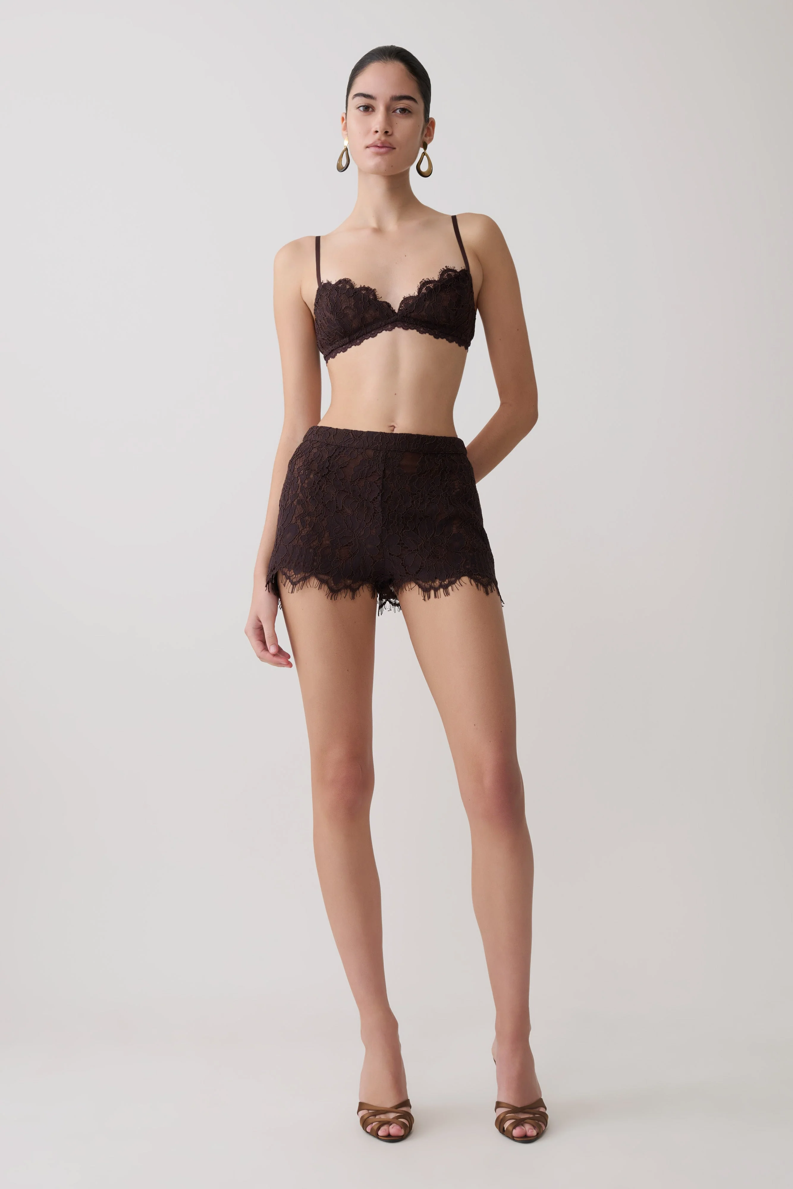 Gigi Lace Bralette - Dark Chocolate - Image 7