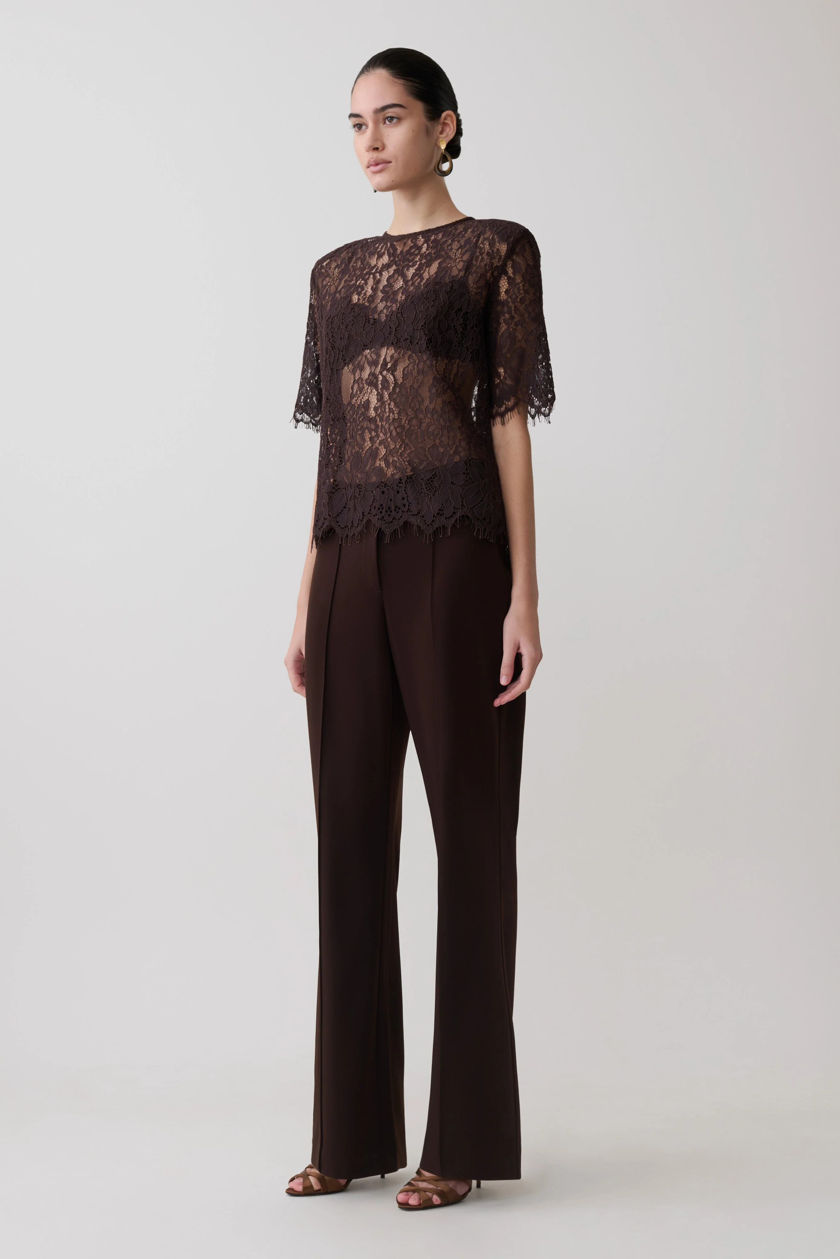 Gigi Lace Bralette - Dark Chocolate - Image 8