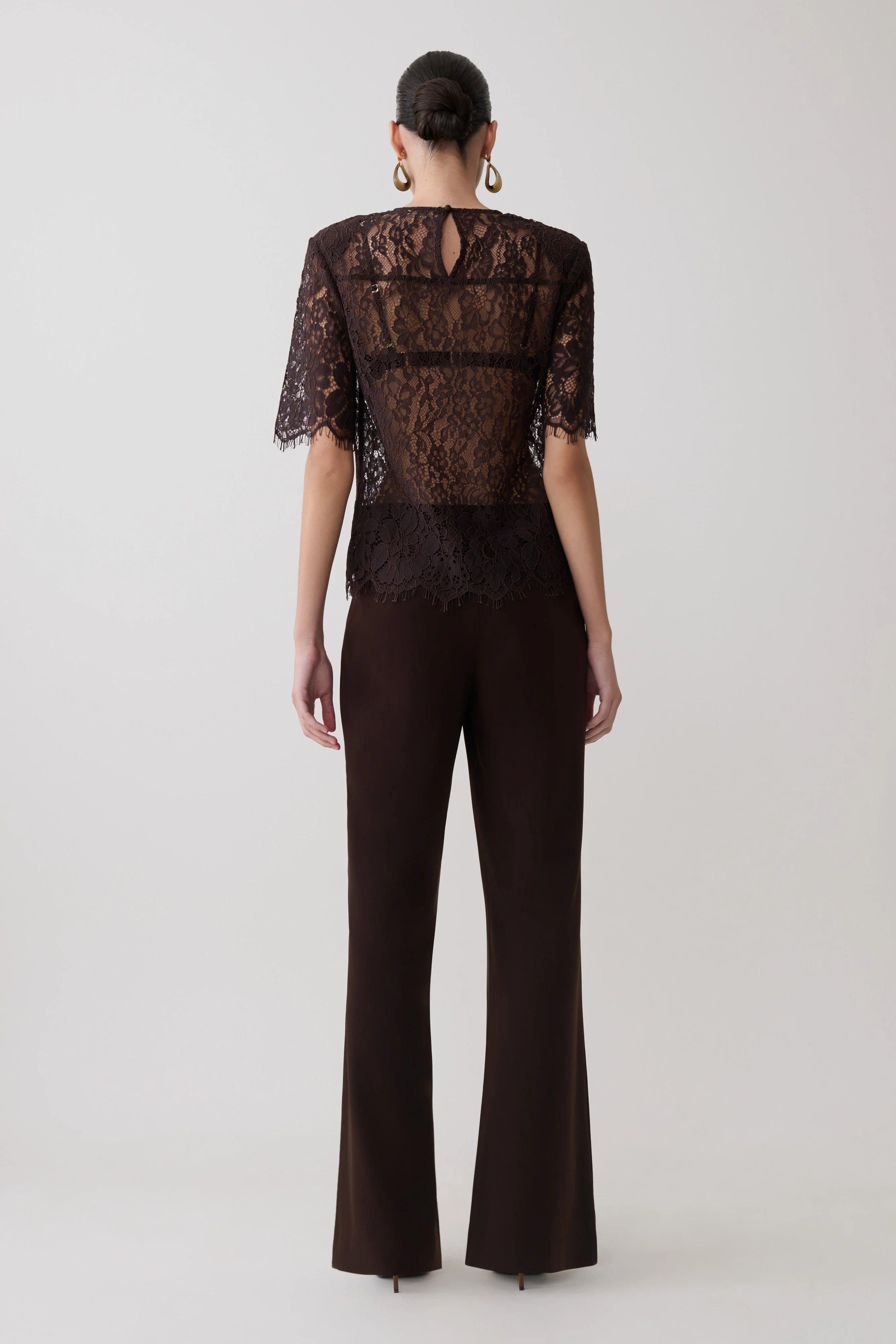 Gigi Lace Bralette - Dark Chocolate - Image 9