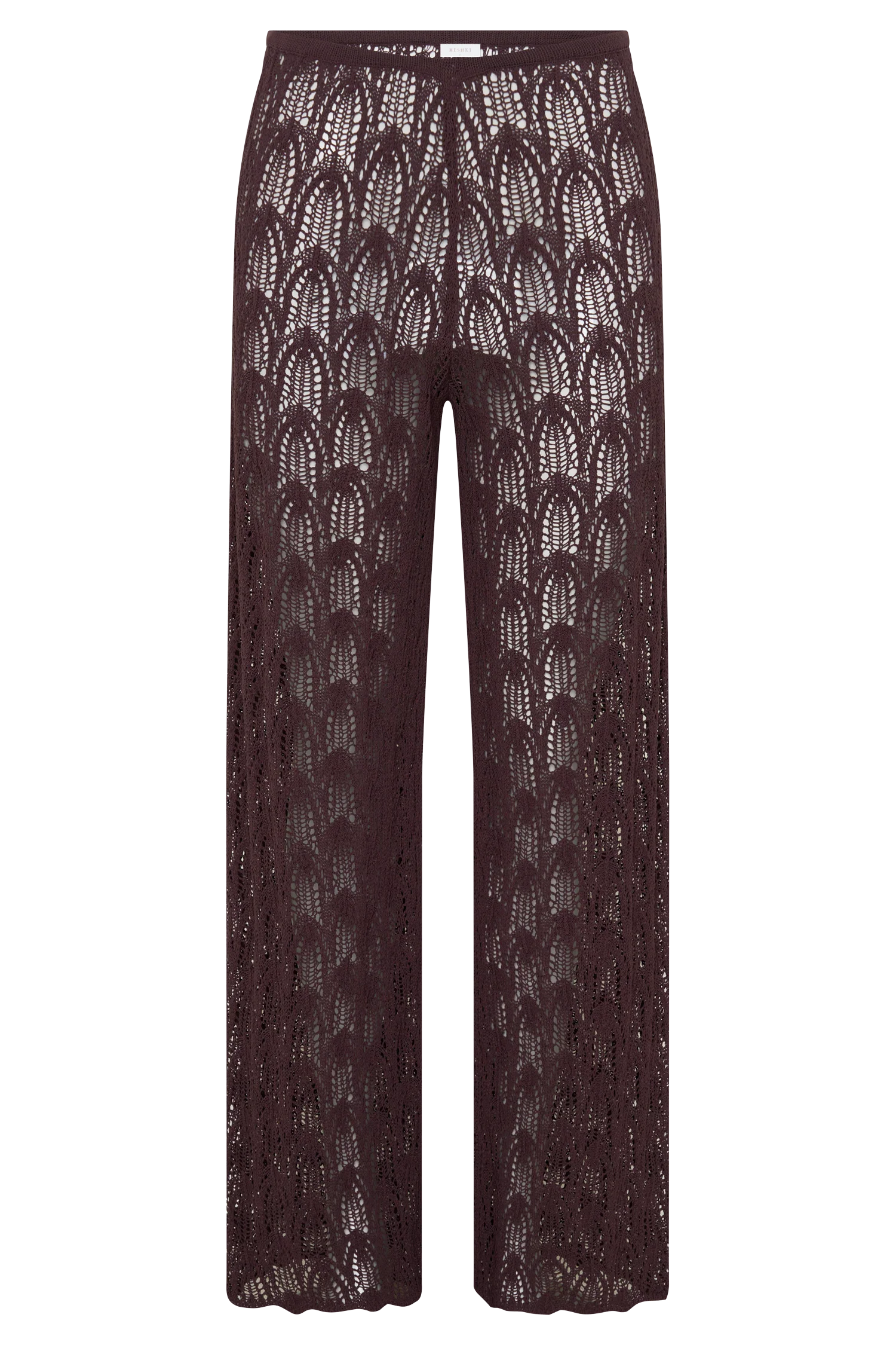 Glinda Crochet Pants - Chocolate - Image 9