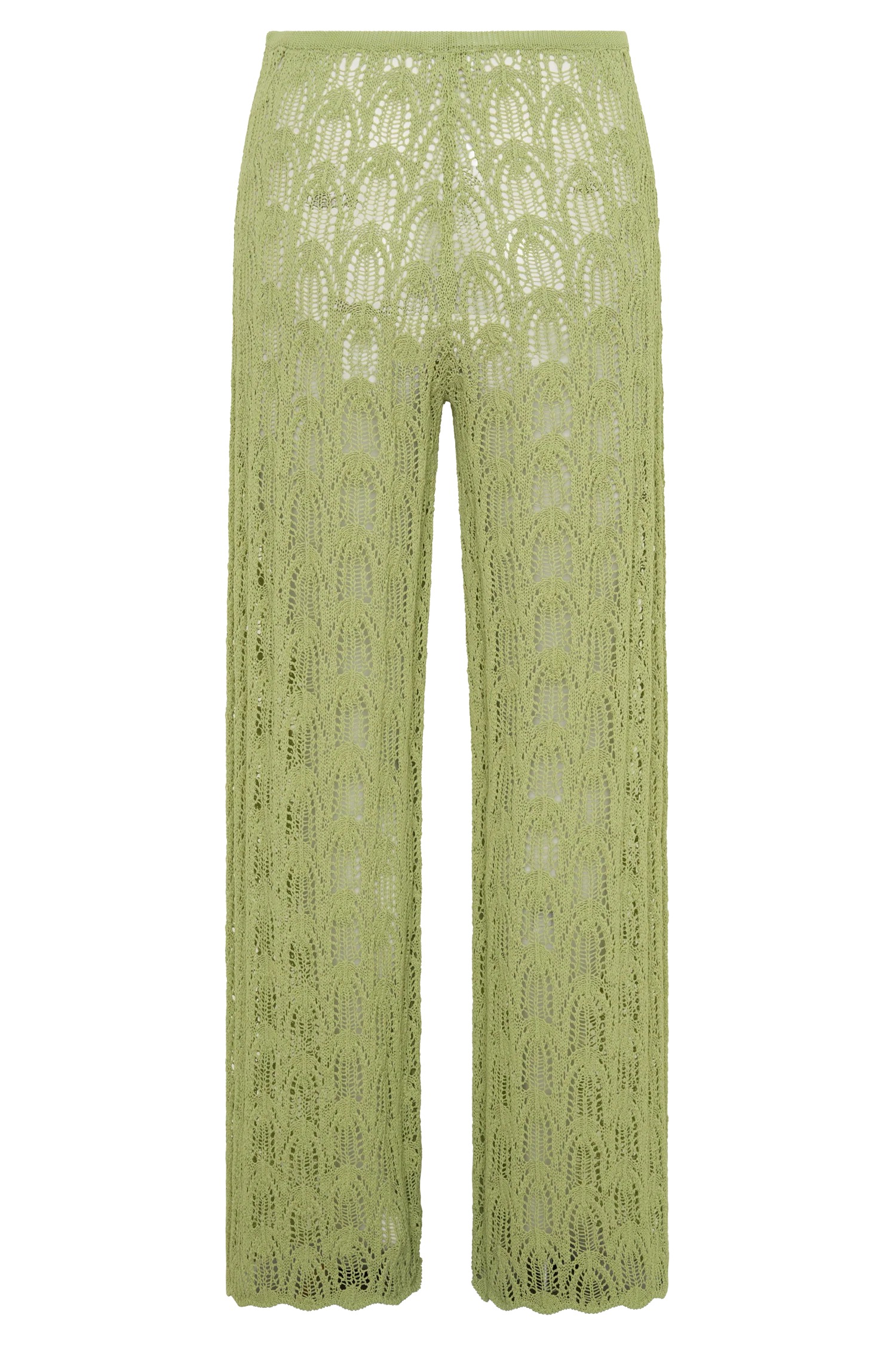 Glinda Crochet Pants - Light Olive - Image 10
