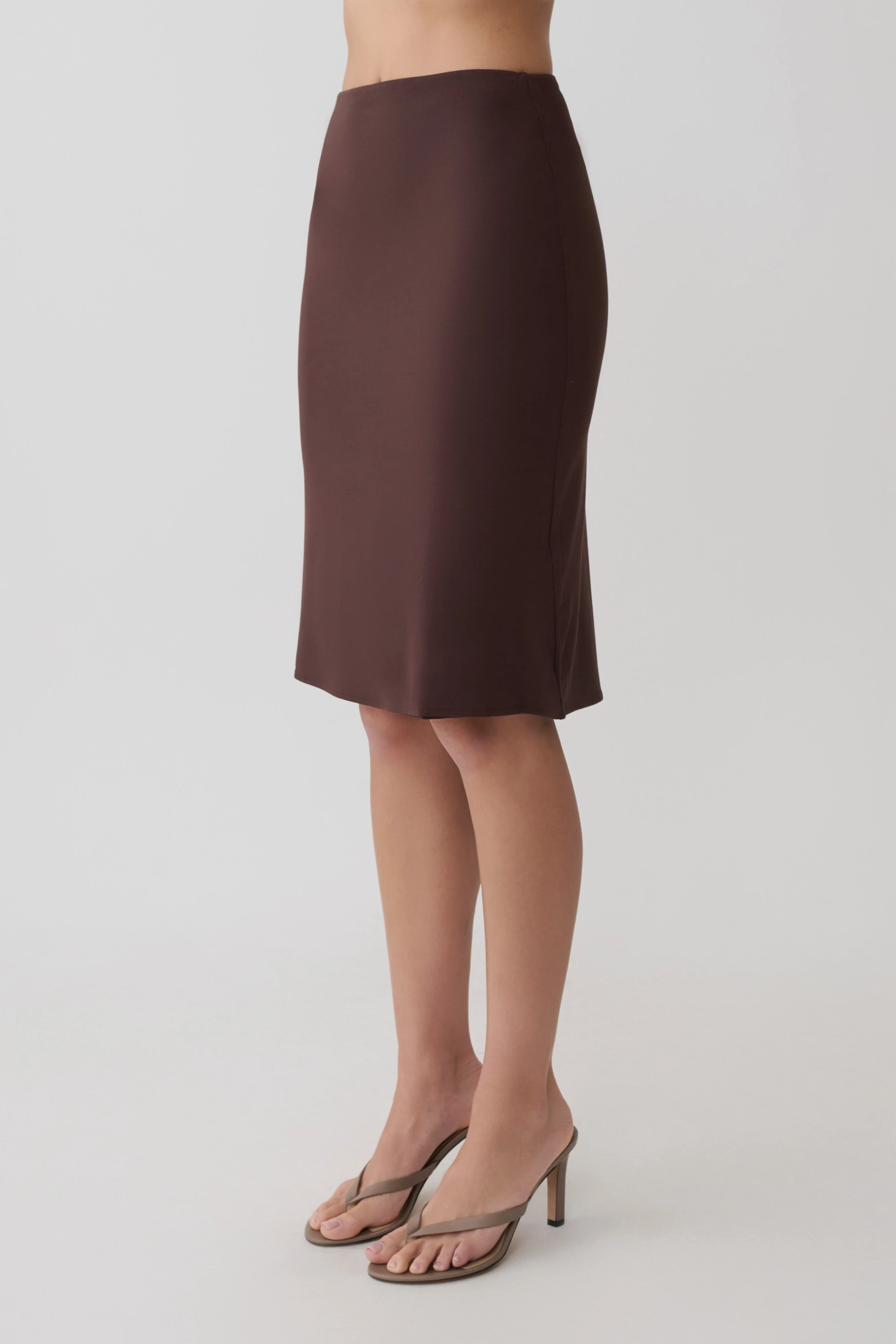 Greer Knee Length Skirt - Espresso - Image 4