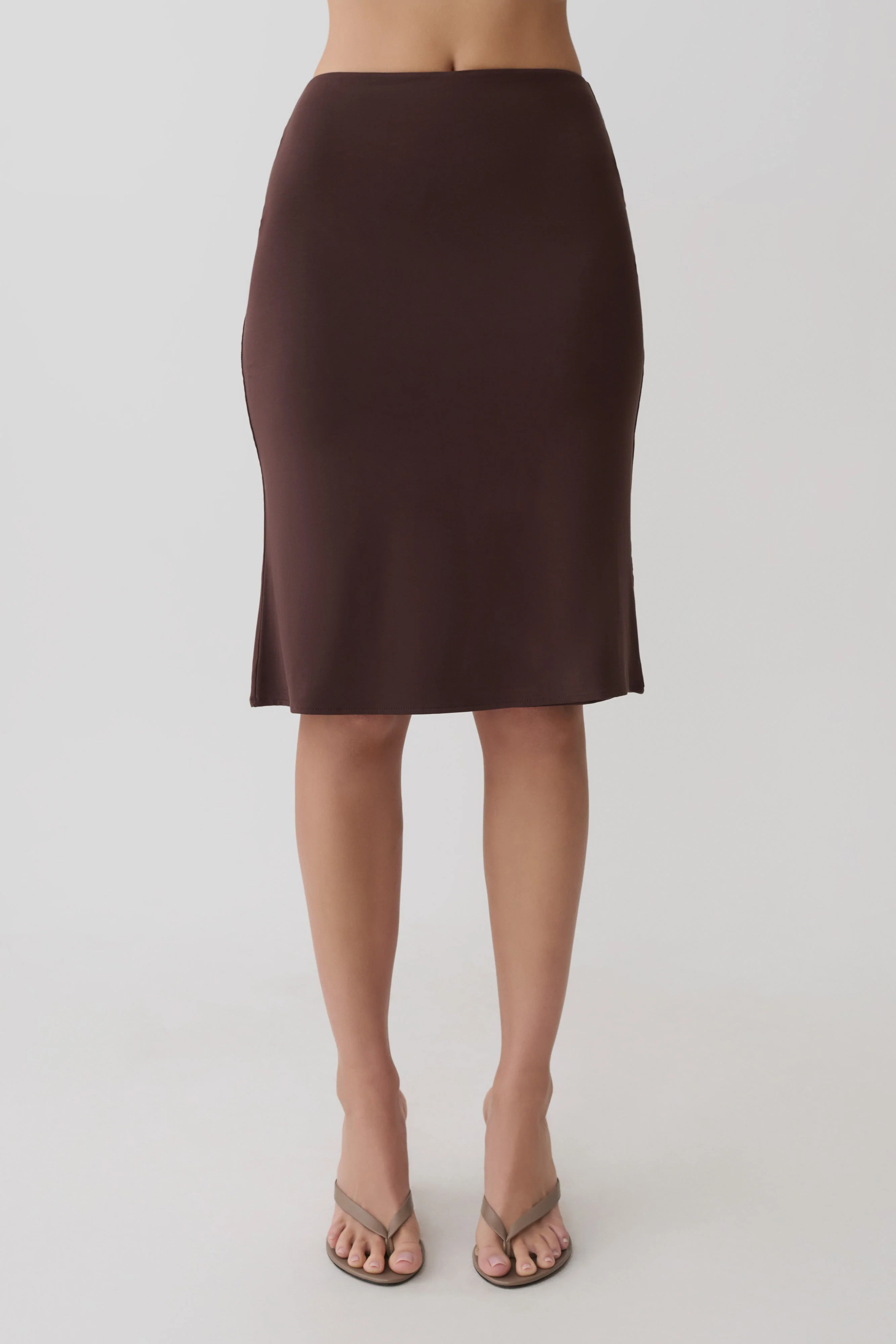Greer Knee Length Skirt - Espresso - Image 6