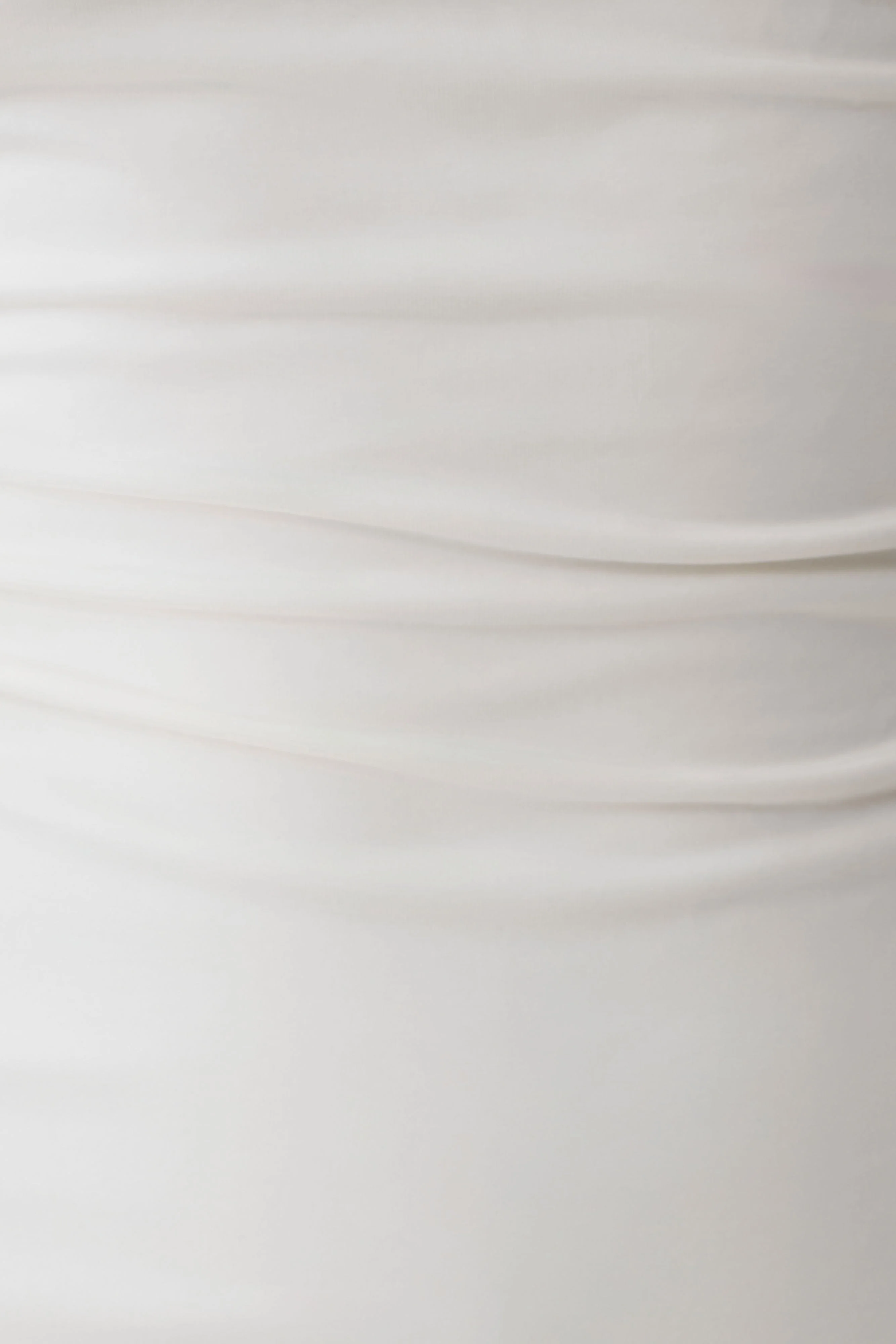 Jemma One Shoulder Tie Top - White - Image 7