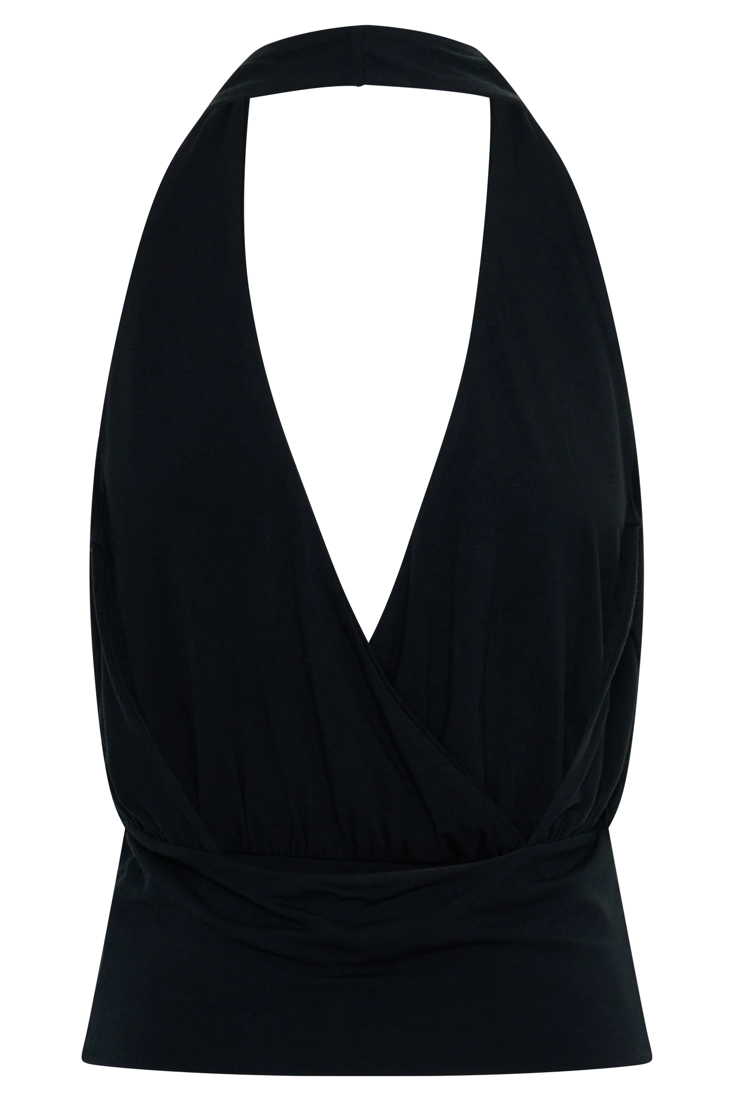 Jina Draped Halter Top - Black - Image 10