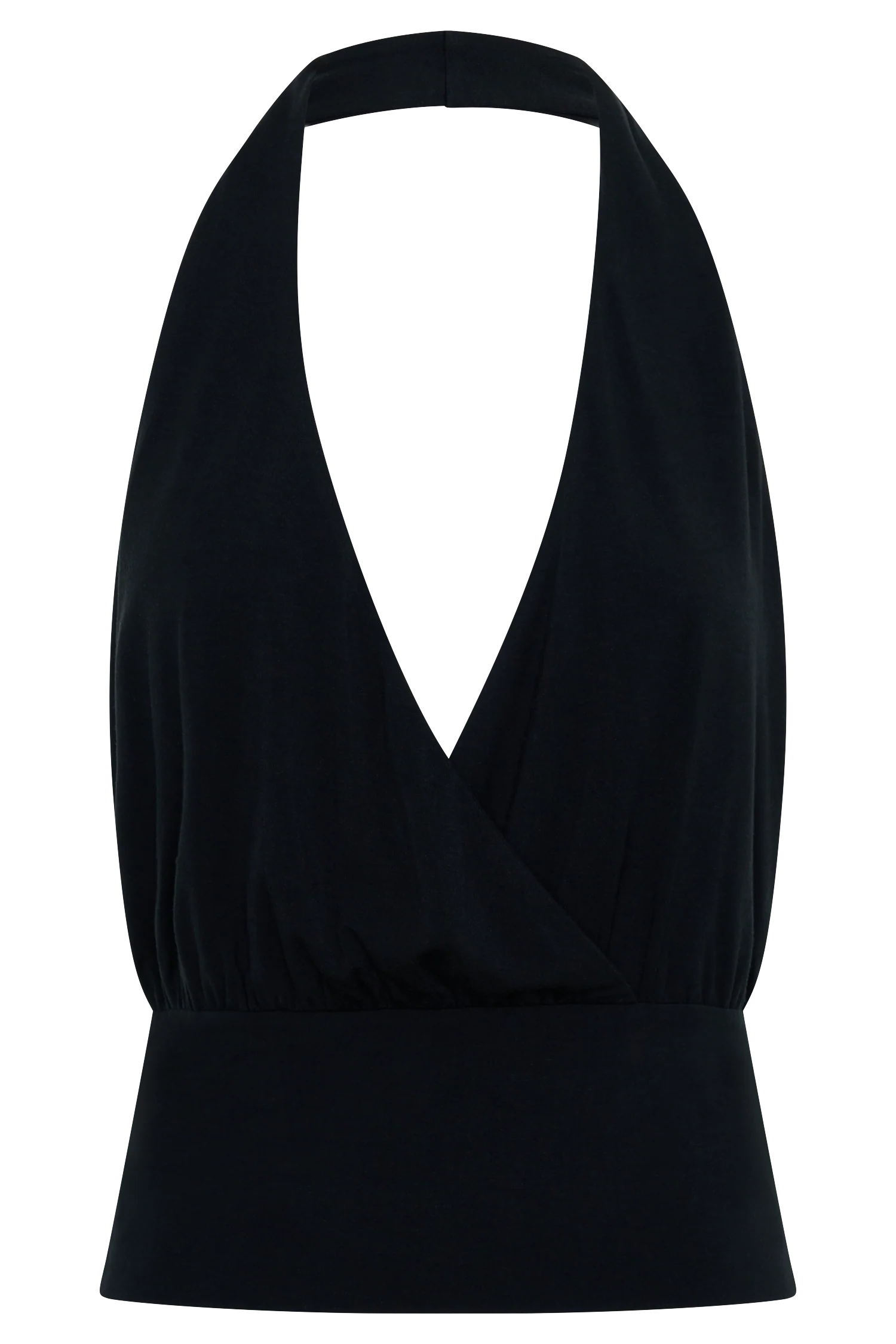 Jina Draped Halter Top - Black - Image 11