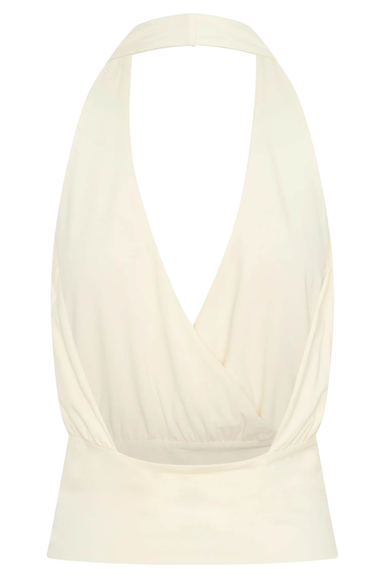 Jina Draped Halter Top - Ivory - Image 8