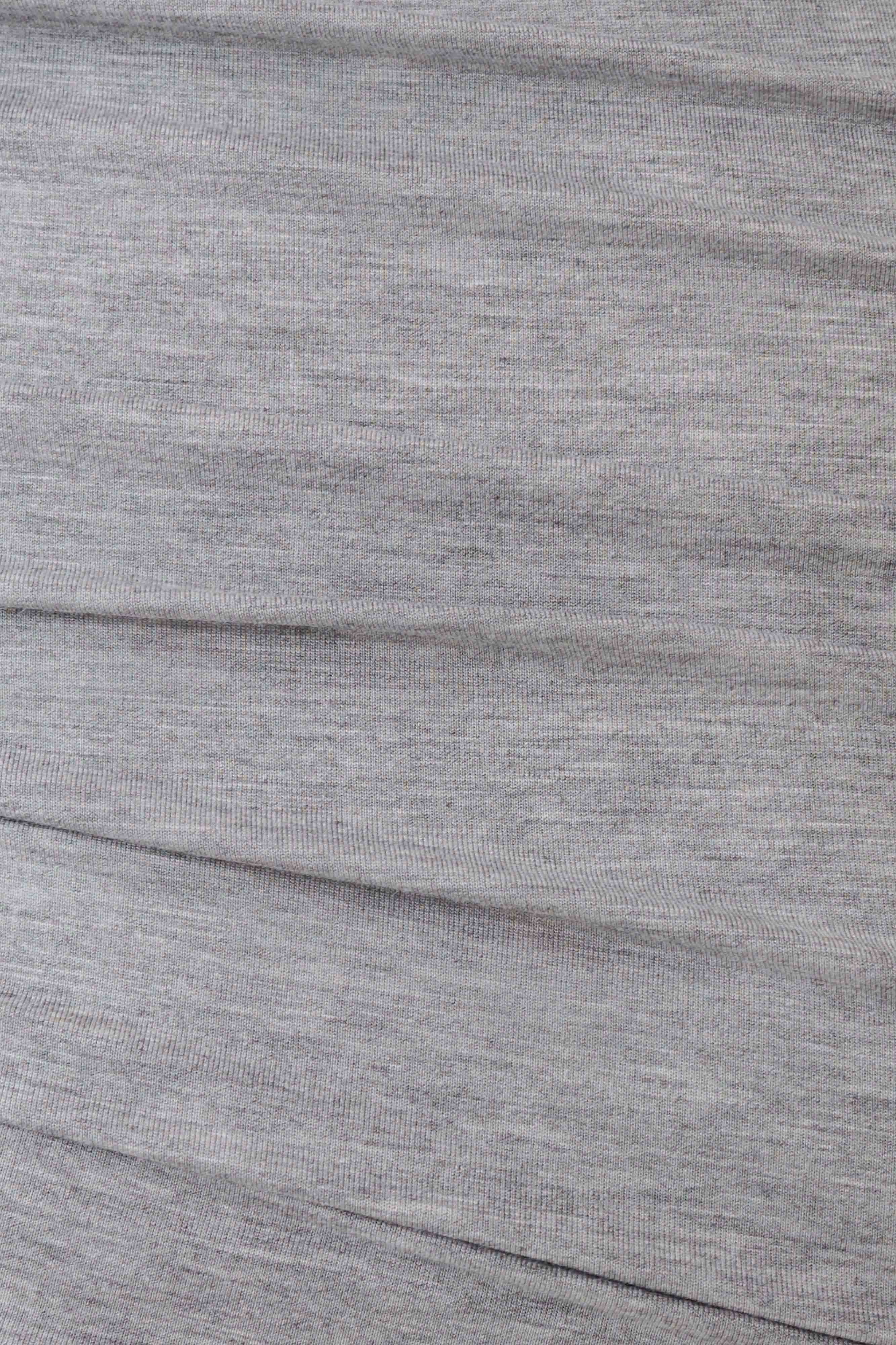 Keaton Modal Long Sleeve Overlay Top - Grey Marle - Image 7