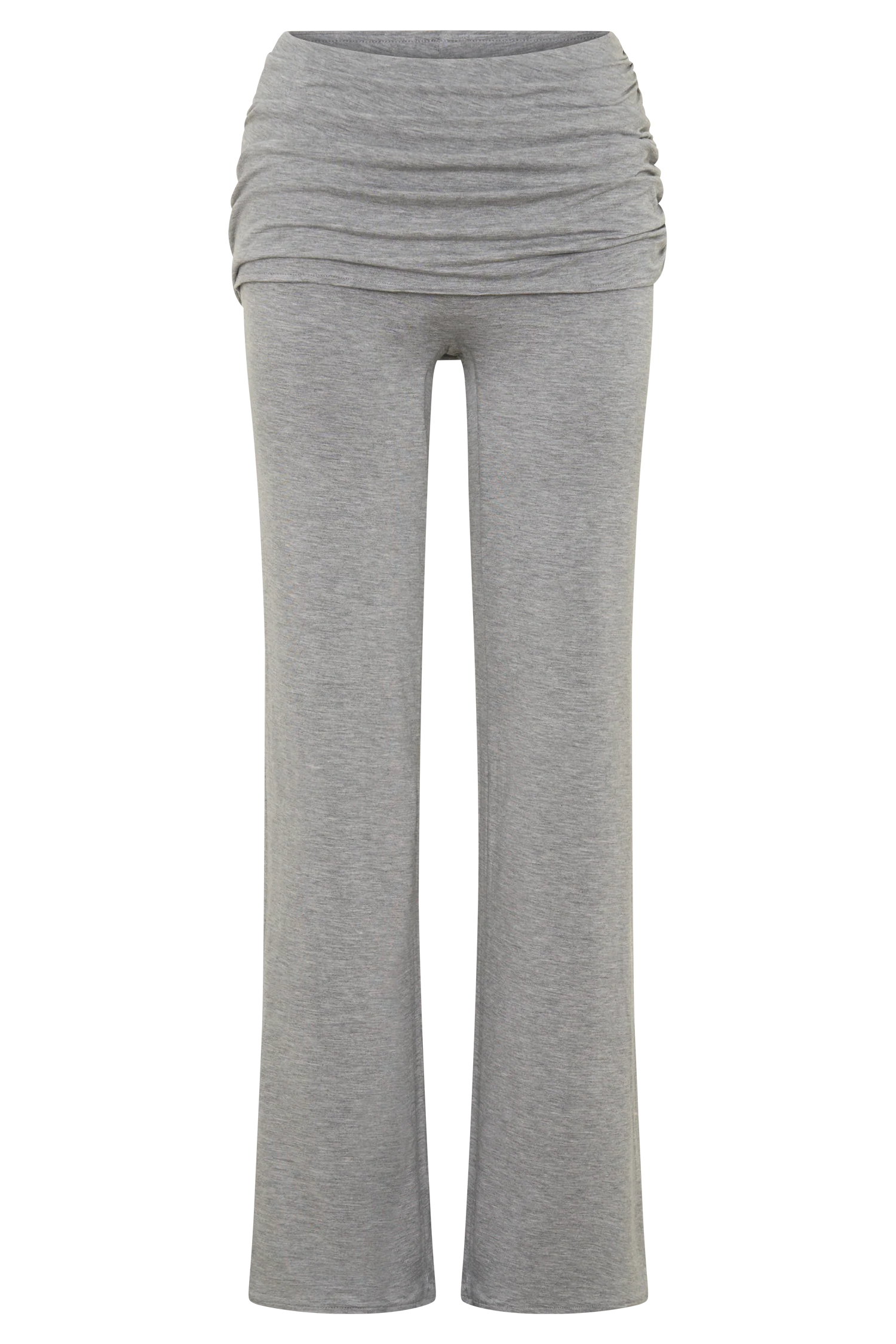 Keaton Modal Straight Leg Overlay Pant - Grey Marle - Image 9