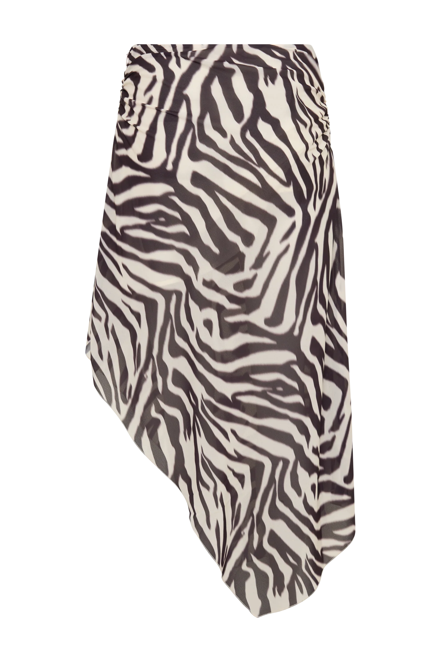 Lana Chiffon Midi Skirt - Abstract Zebra Print - Image 8