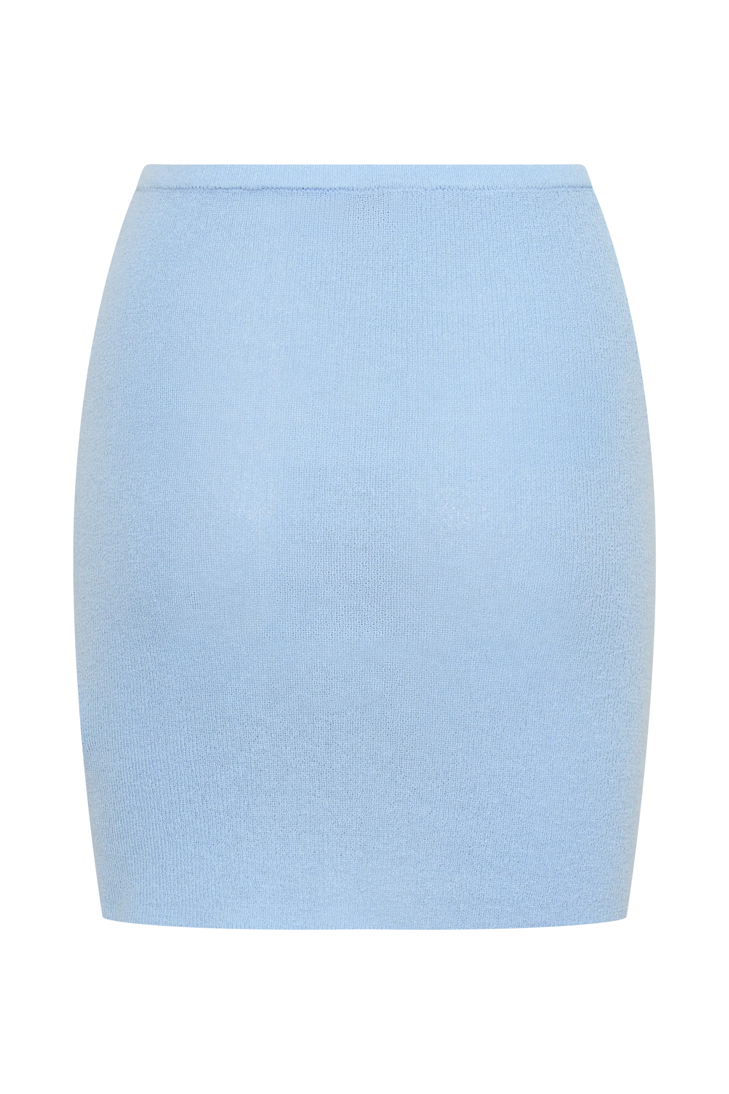 Loura Mid Rise Knit Mini Skirt - Cornflower Blue - Image 8