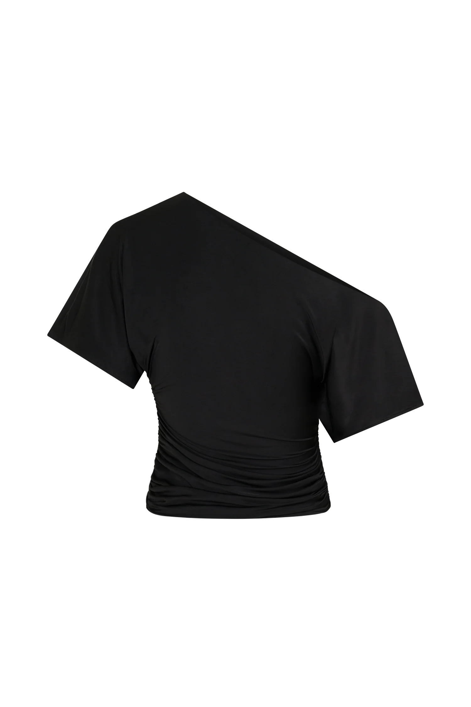 Luu Off Shoulder Slinky Top - Black - Image 8