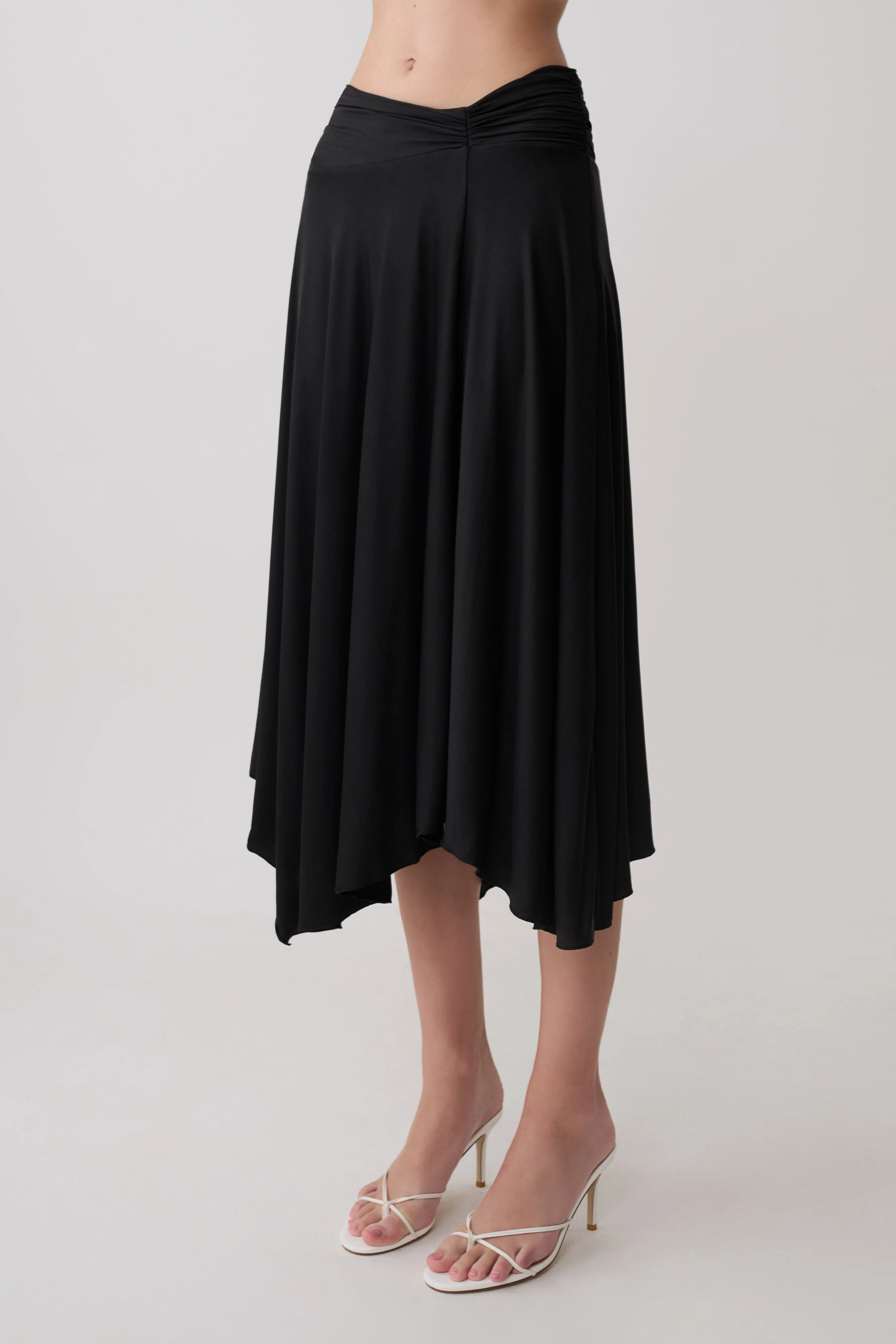 Luu Slinky Midi Skirt - Black - Image 6