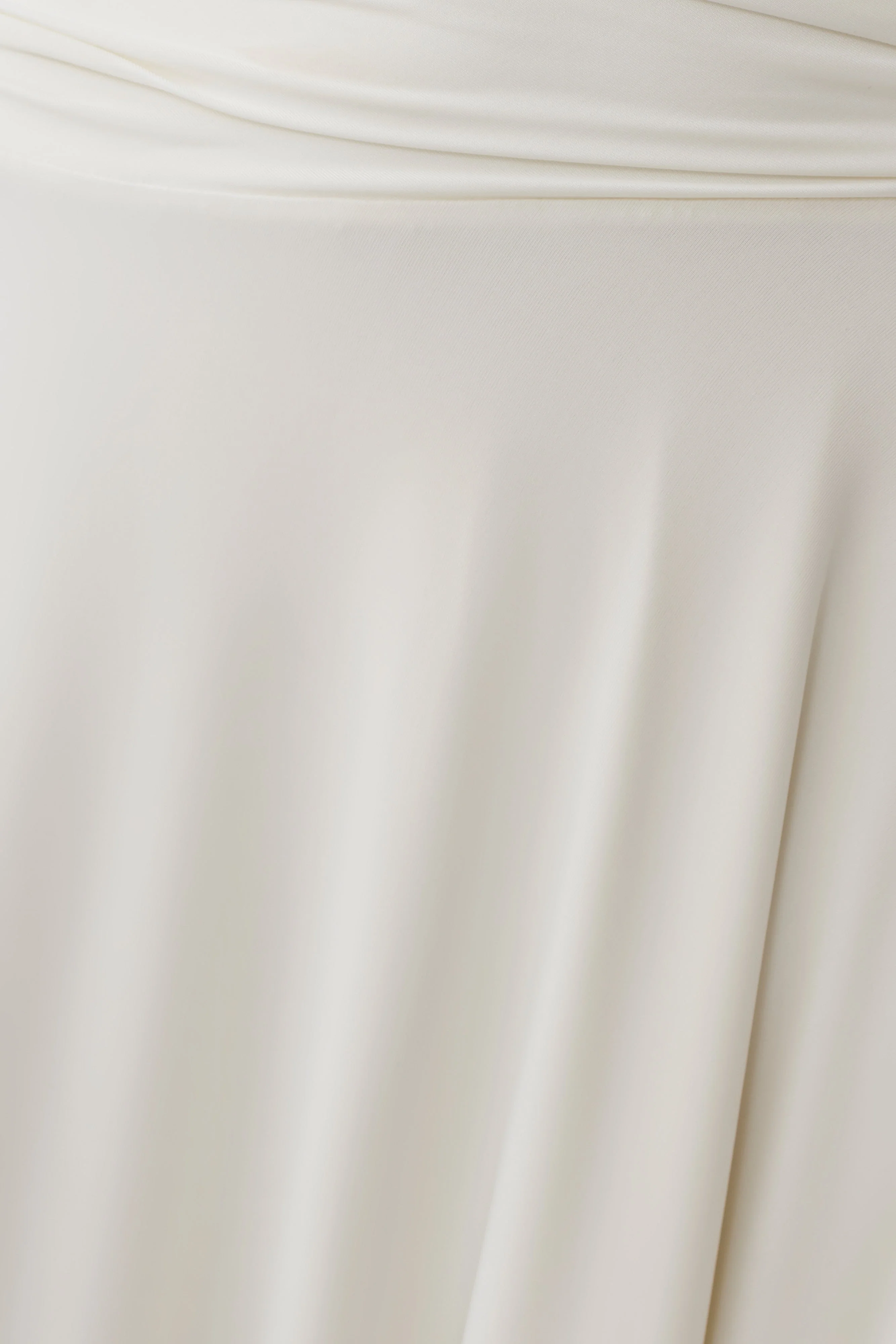 Luu Slinky Midi Skirt - Ivory - Image 7
