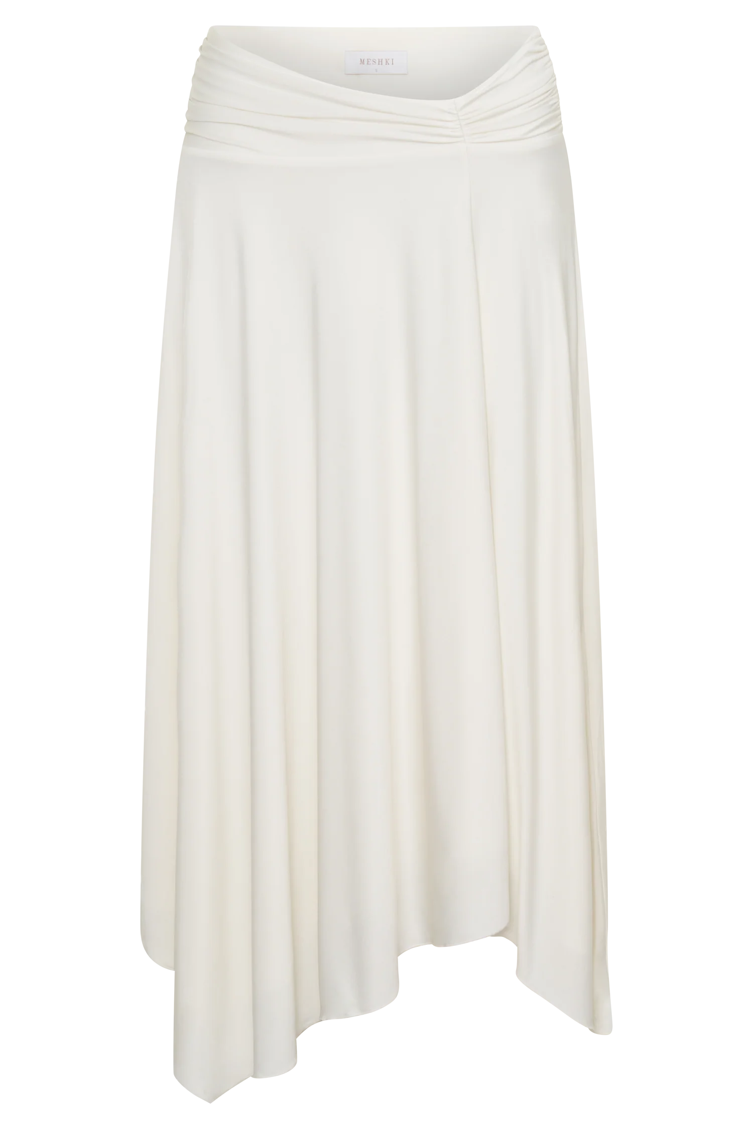 Luu Slinky Midi Skirt - Ivory - Image 9