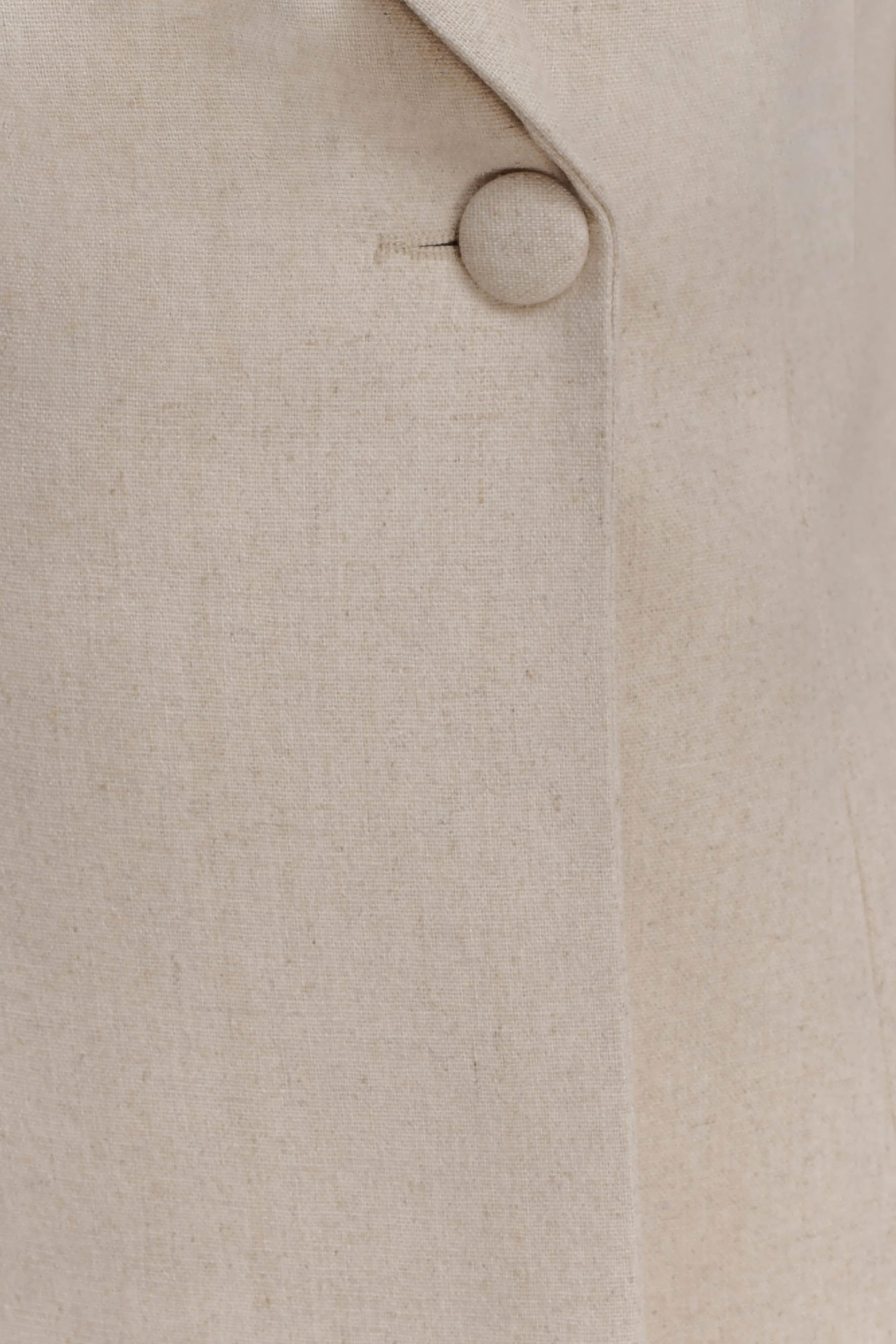 Martine Short Sleeve Linen Top - Natural - Image 7