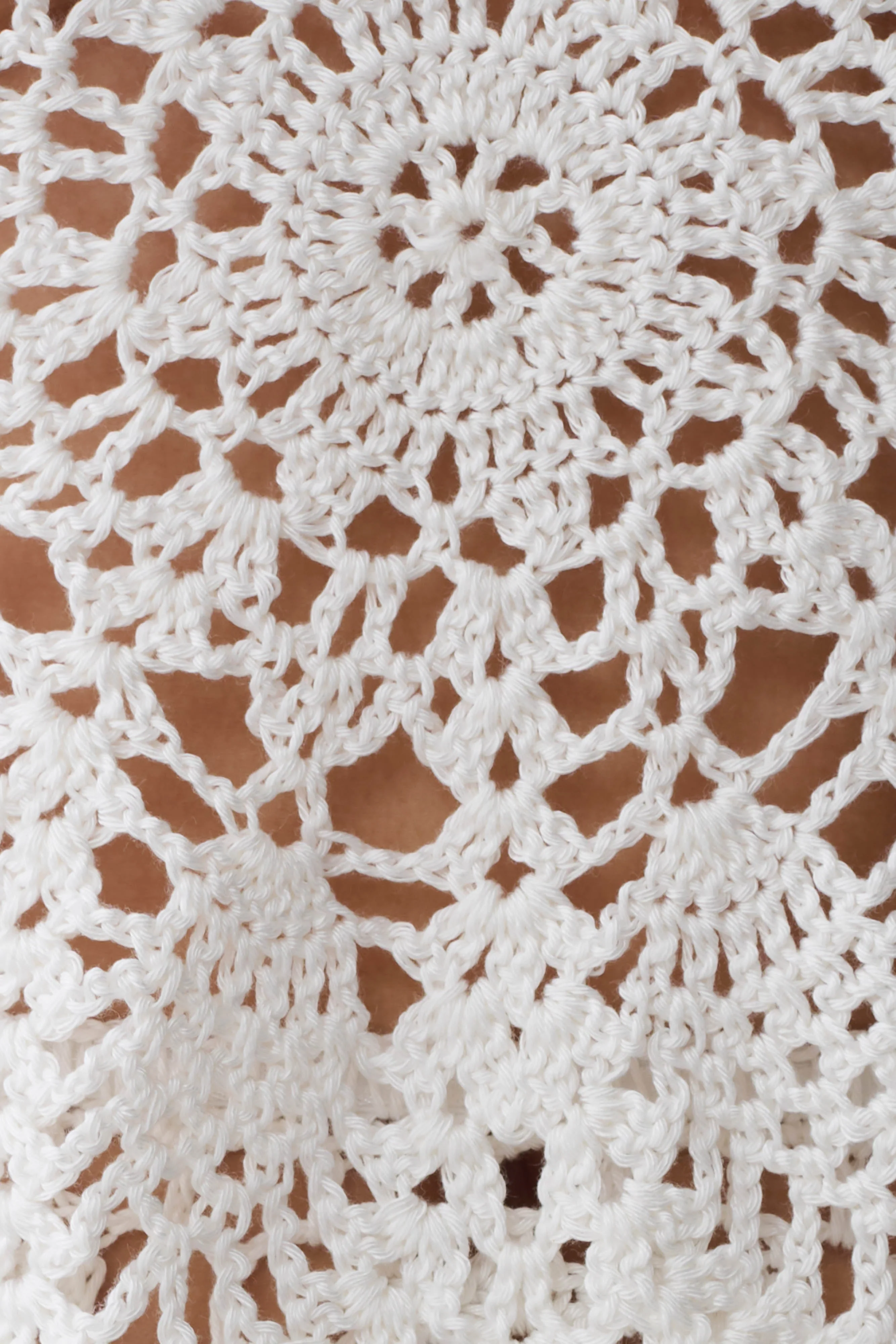 Marvin Crochet Halter Top - Ivory - Image 6