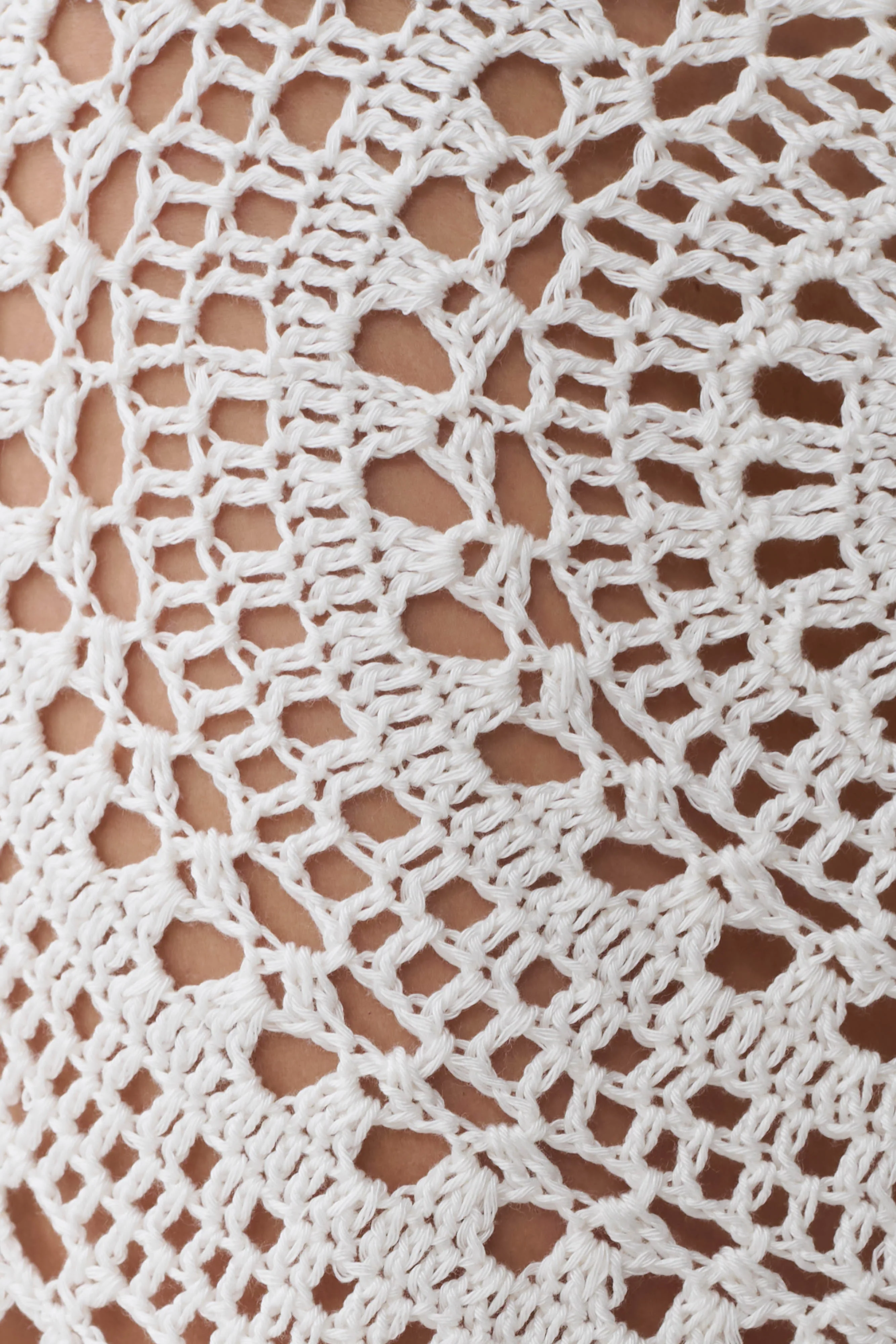 Marvin Crochet Mini Skirt - Ivory - Image 6