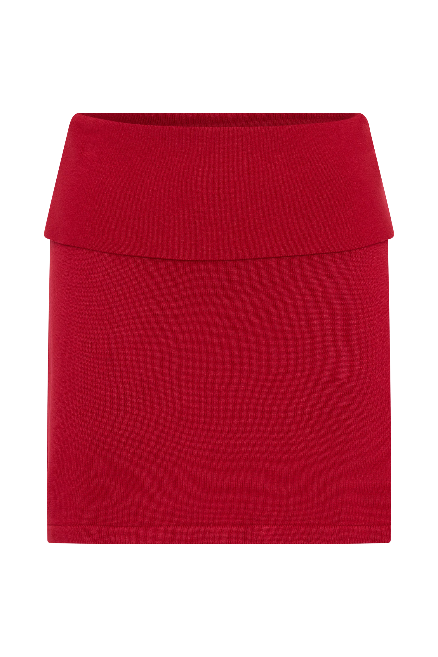 Misty Mid Rise Knit Mini Skirt - Red - Image 9