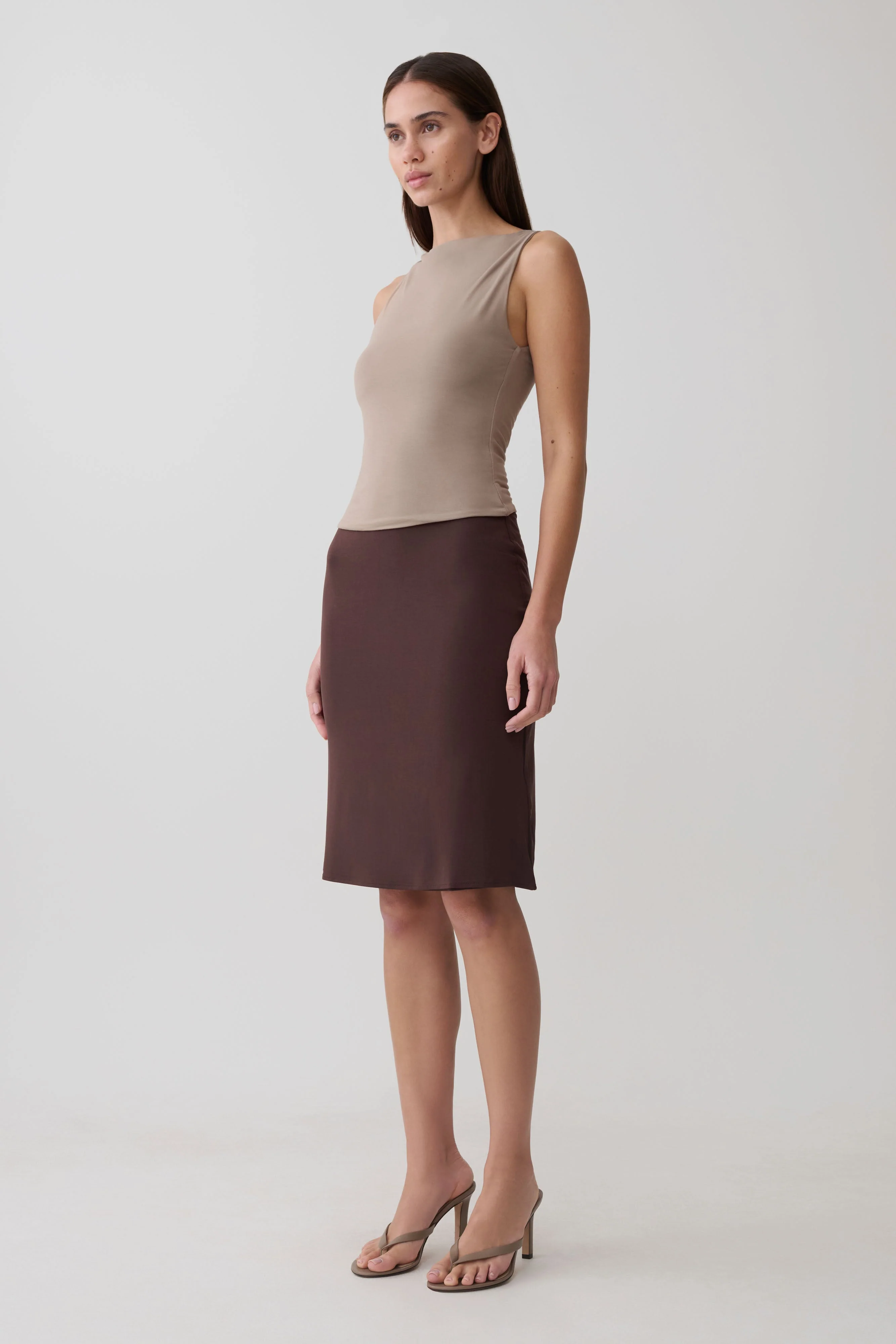 Nicolette Sleeveless Tank Top - Neutral - Image 4