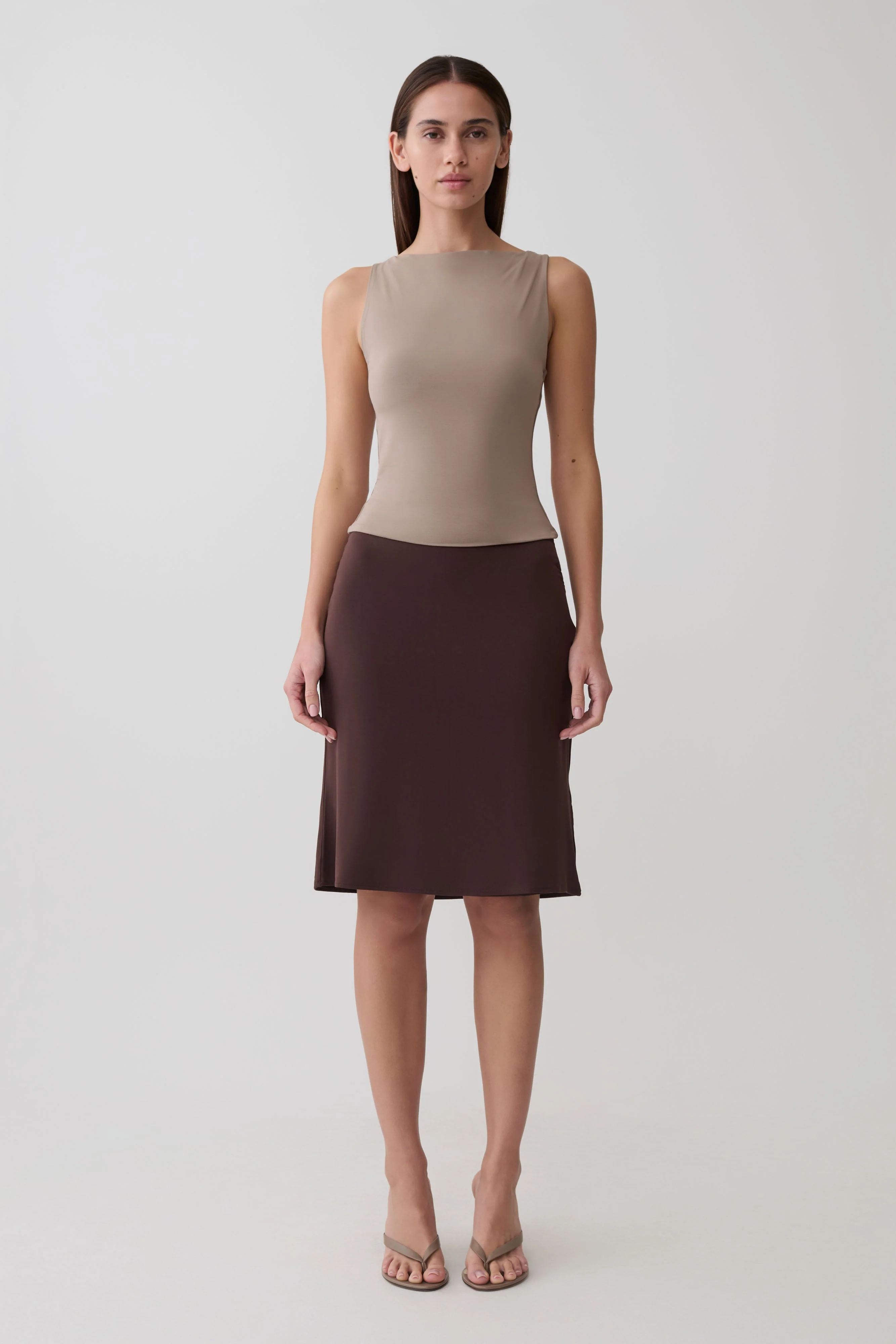 Nicolette Sleeveless Tank Top - Neutral - Image 6