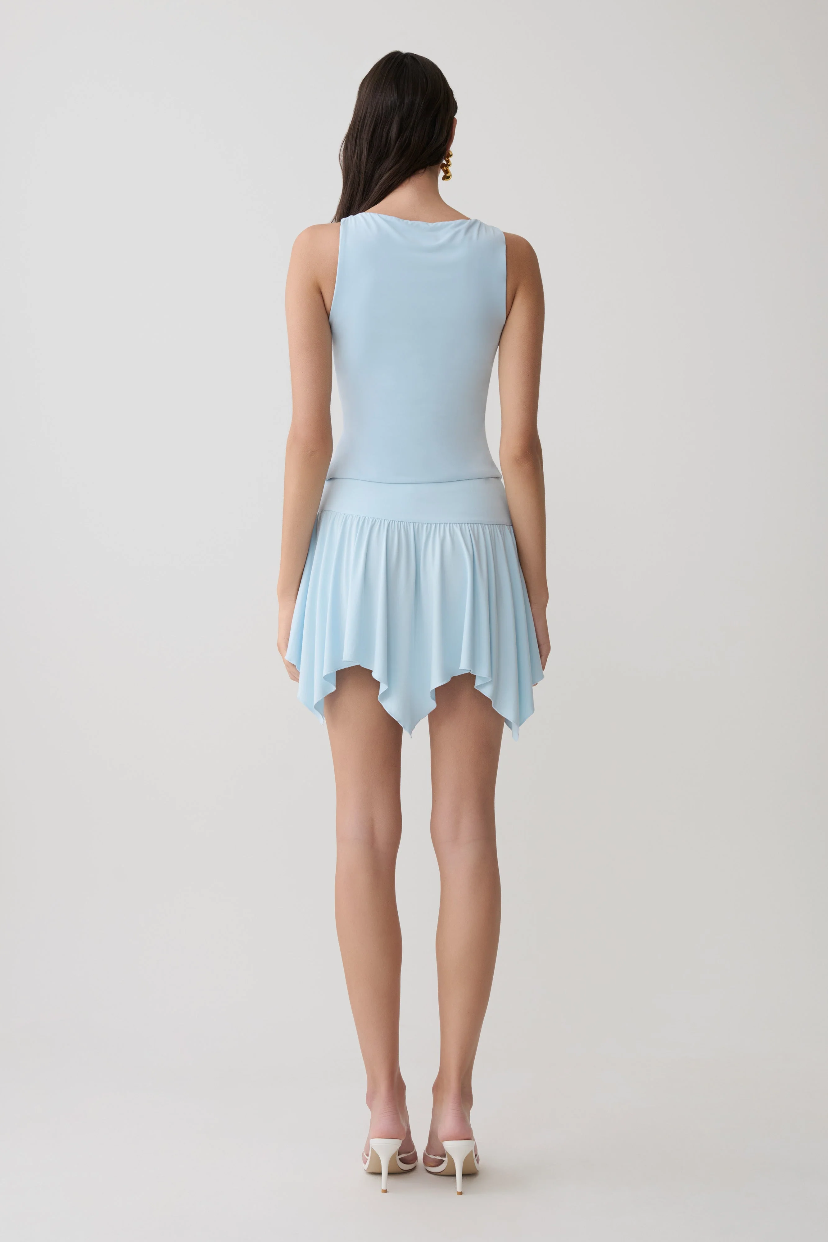 Nicolette Sleeveless Tank Top - Pale Blue - Image 5