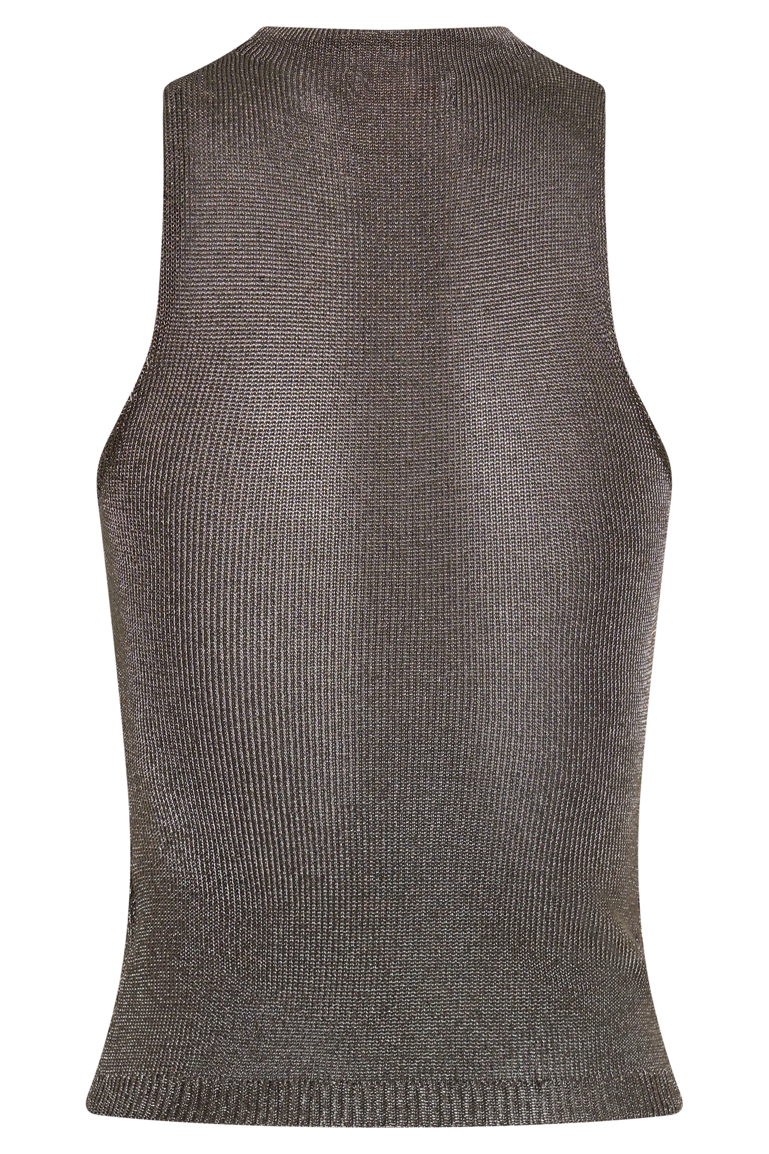 Nikki Lurex Top With Hardware - Gunmetal - Image 12