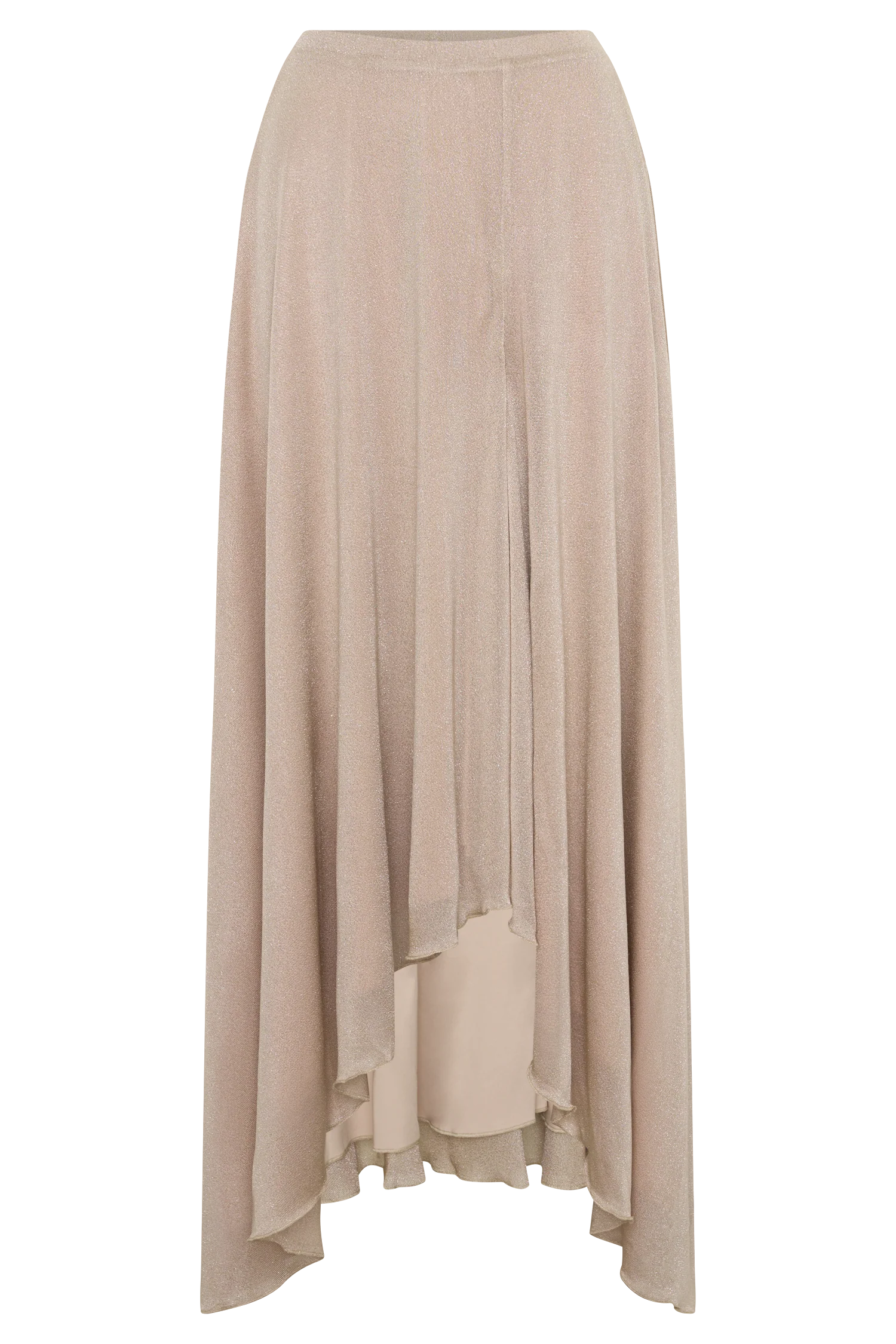Nola Lurex Maxi Skirt - Gold - Image 11