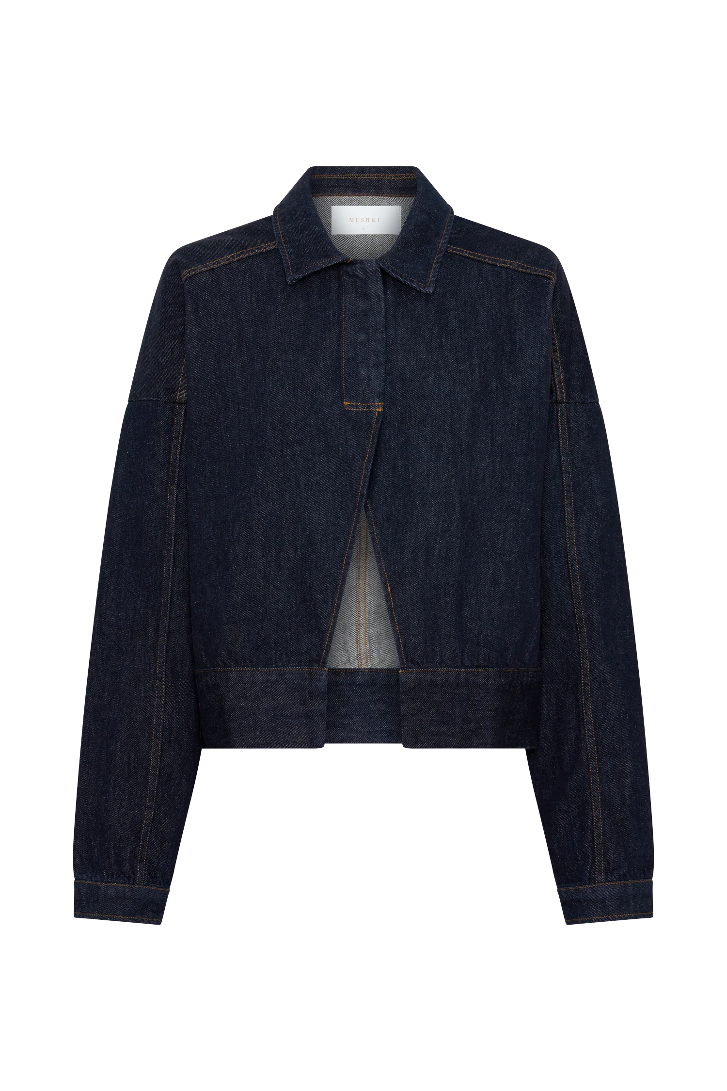 Olandria Oversized Jacket Top - Washed Indigo Blue - Image 9