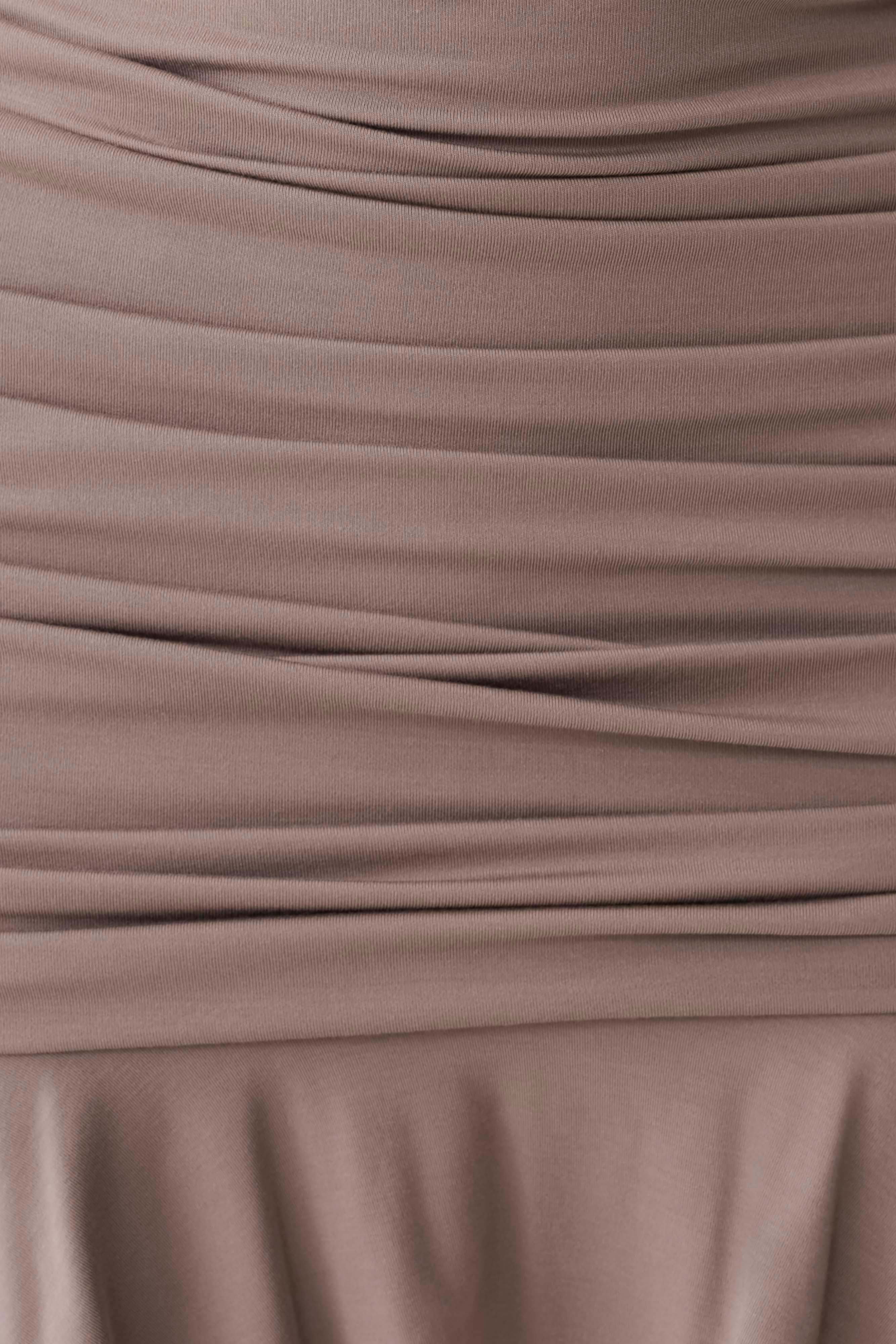 Peregrine Modal Halter Mini Dress - Neutral - Image 5