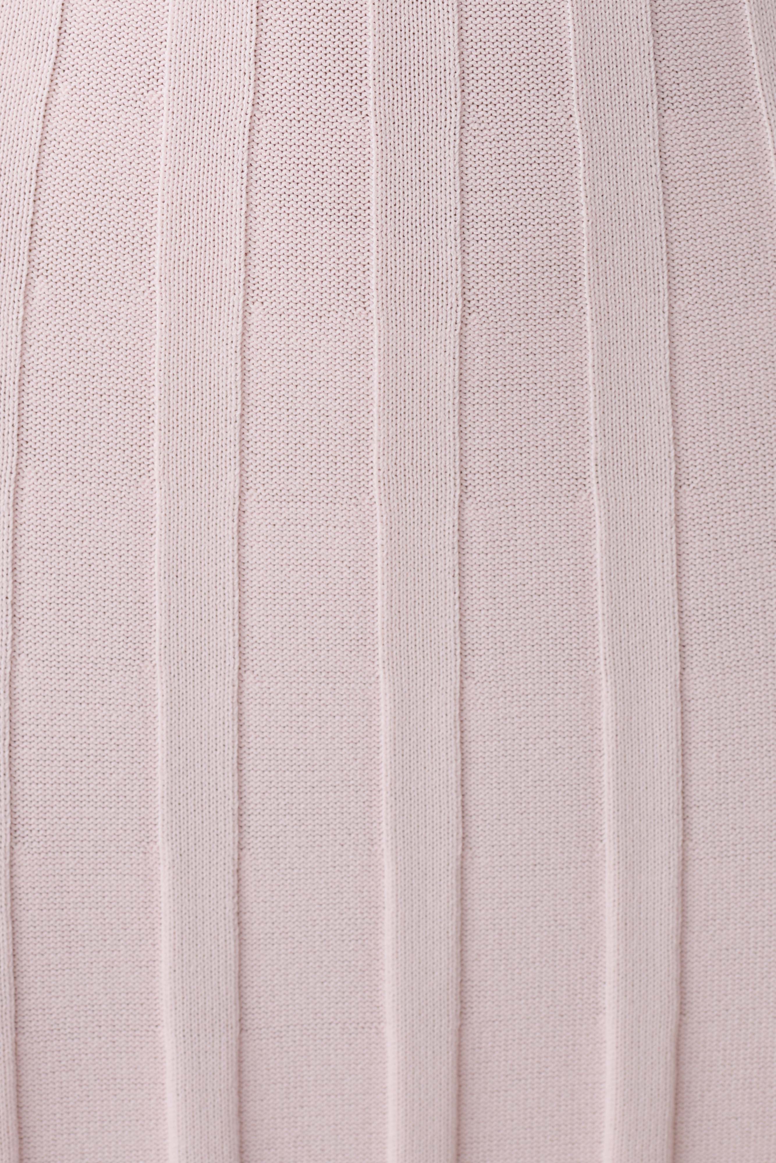 Pia Ribbed Strapless Maxi Dress - Baby Pink - Image 7