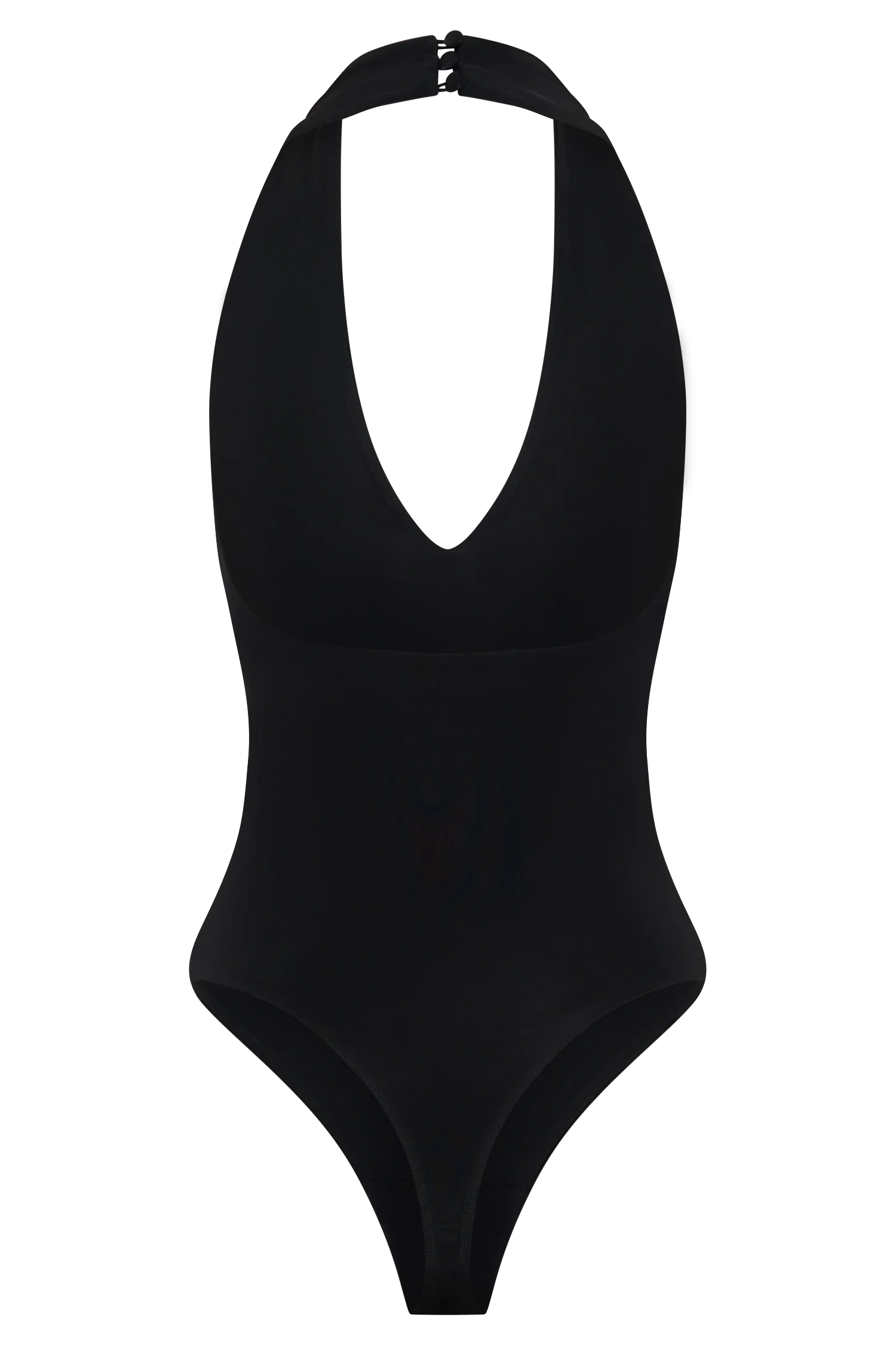 Rebekah Slinky Halter Bodysuit - Black - Image 8