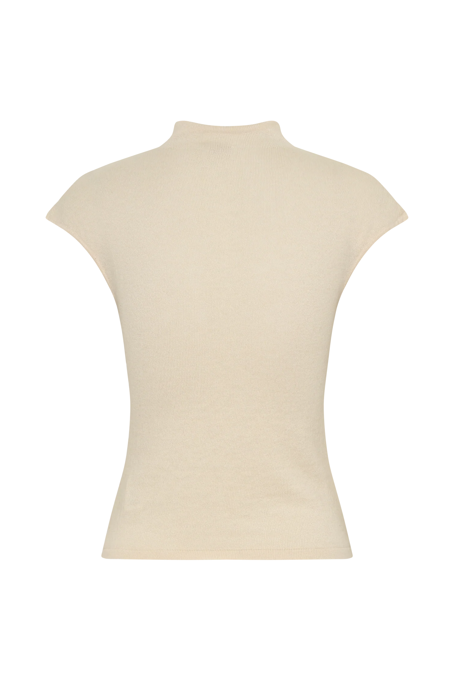 Sonny Short Sleeve Knit Top - Cream - Image 8