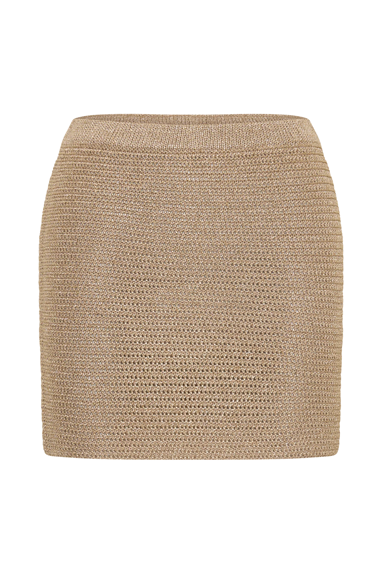Stan Lurex Mini Skirt - Gold - Image 9